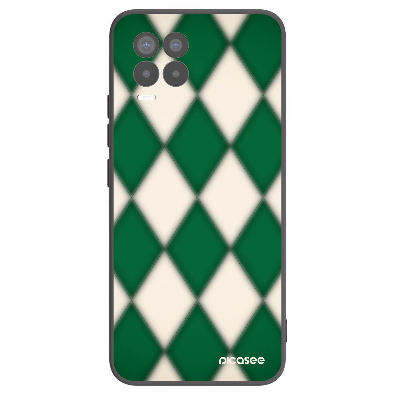 Picasee silikónový čierny obal pre Realme 8 4G - Emerald Diamond