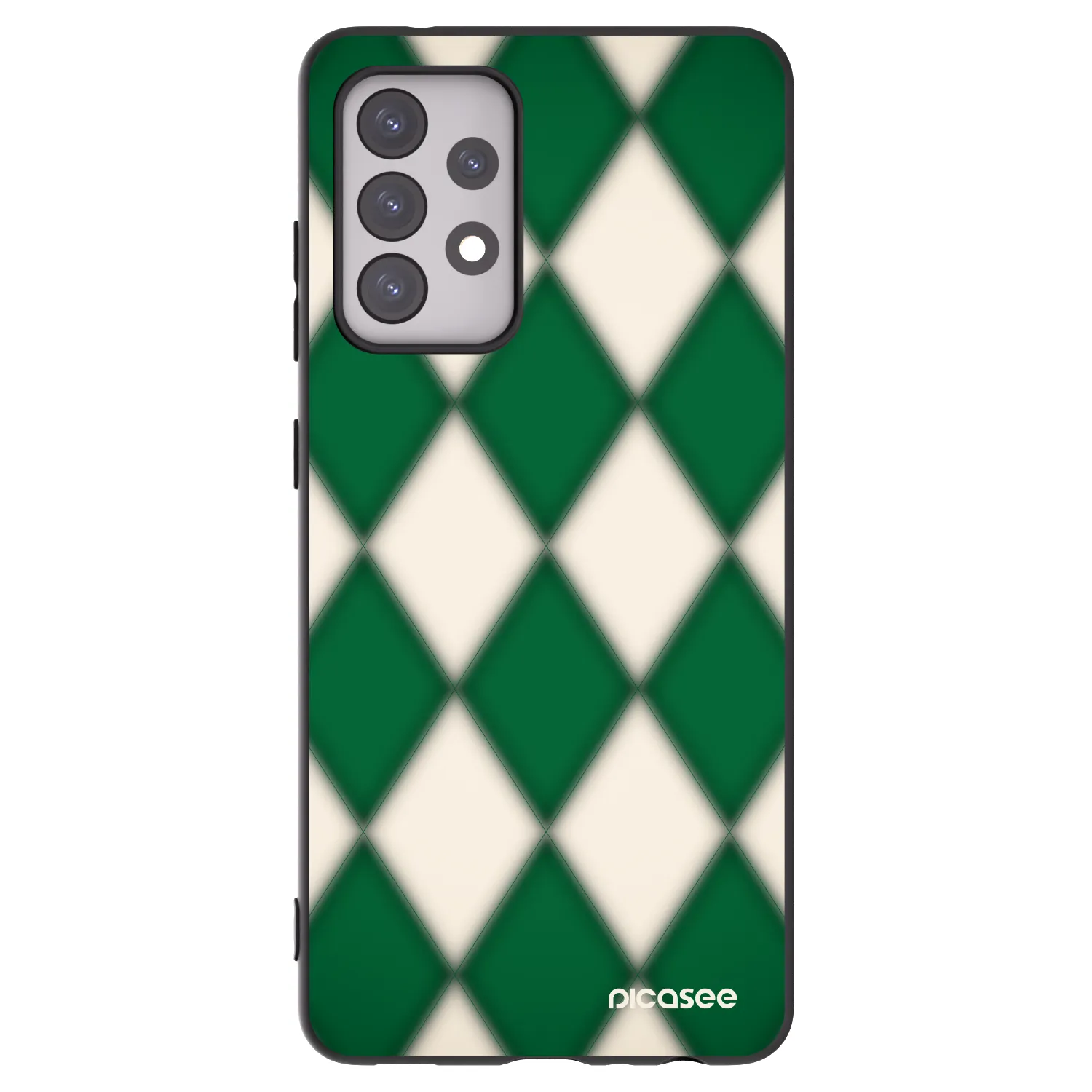 Picasee silikónový čierny obal pre Samsung Galaxy A52s 5G A528B - Emerald Diamond
