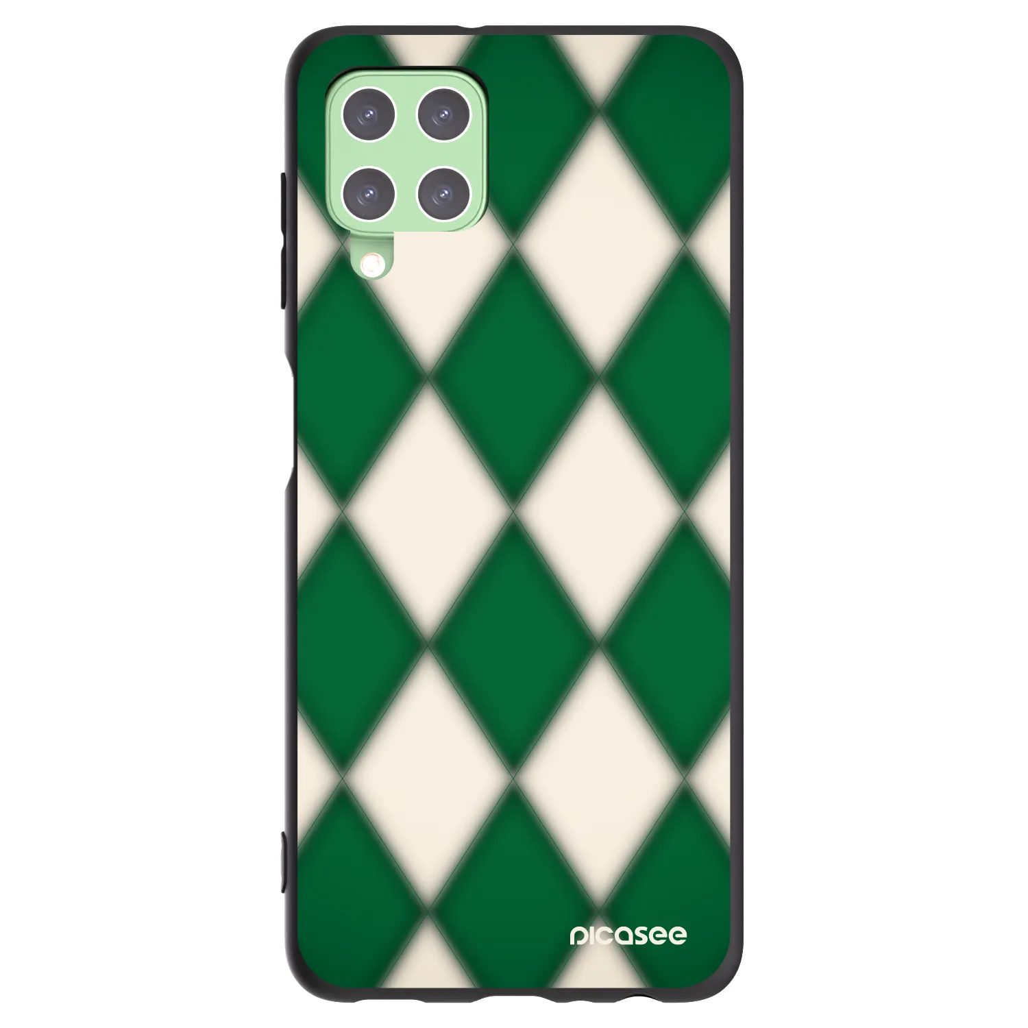 Picasee silikónový čierny obal pre Samsung Galaxy A22 A225F 4G - Emerald Diamond