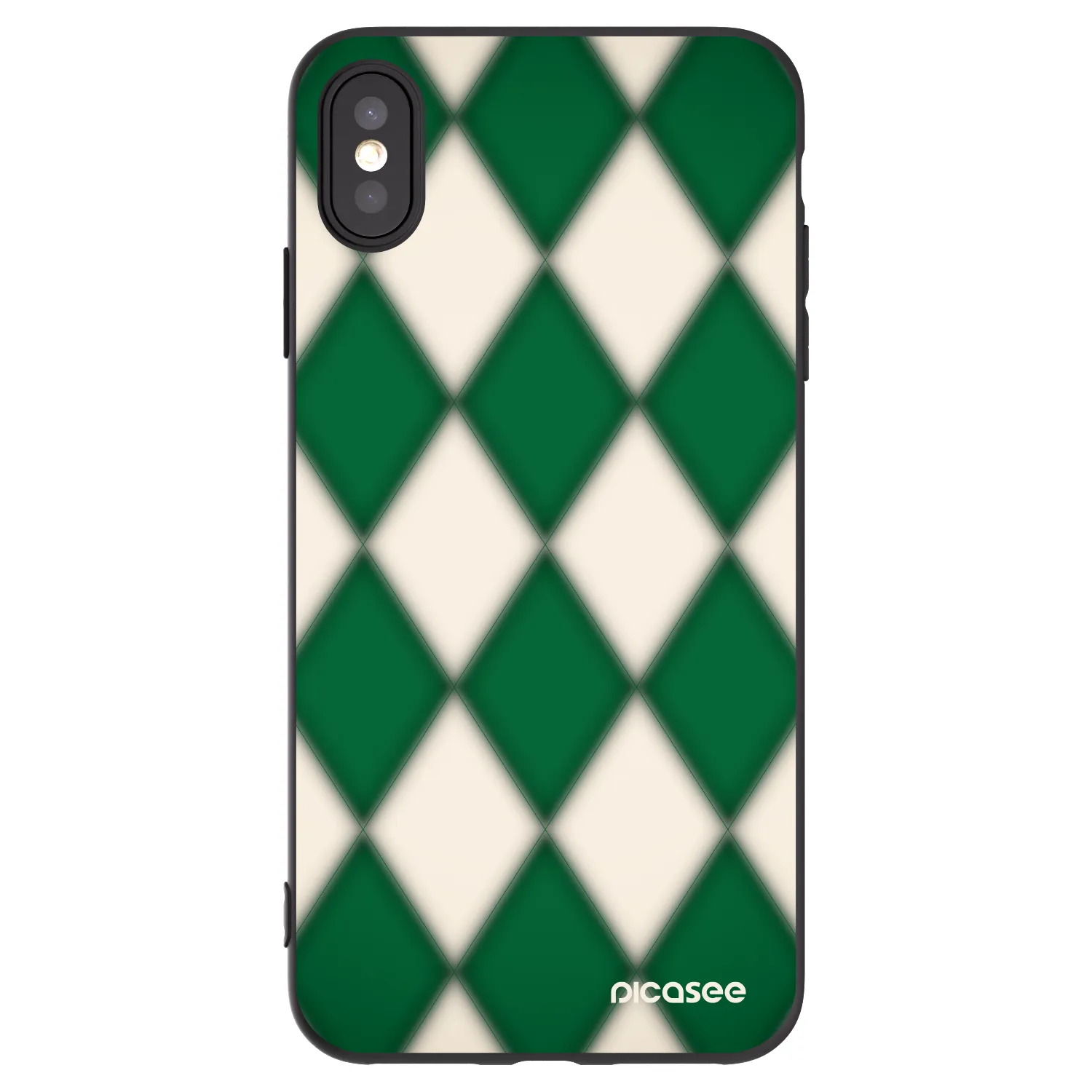 Picasee silikónový čierny obal pre Apple iPhone XS Max - Emerald Diamond