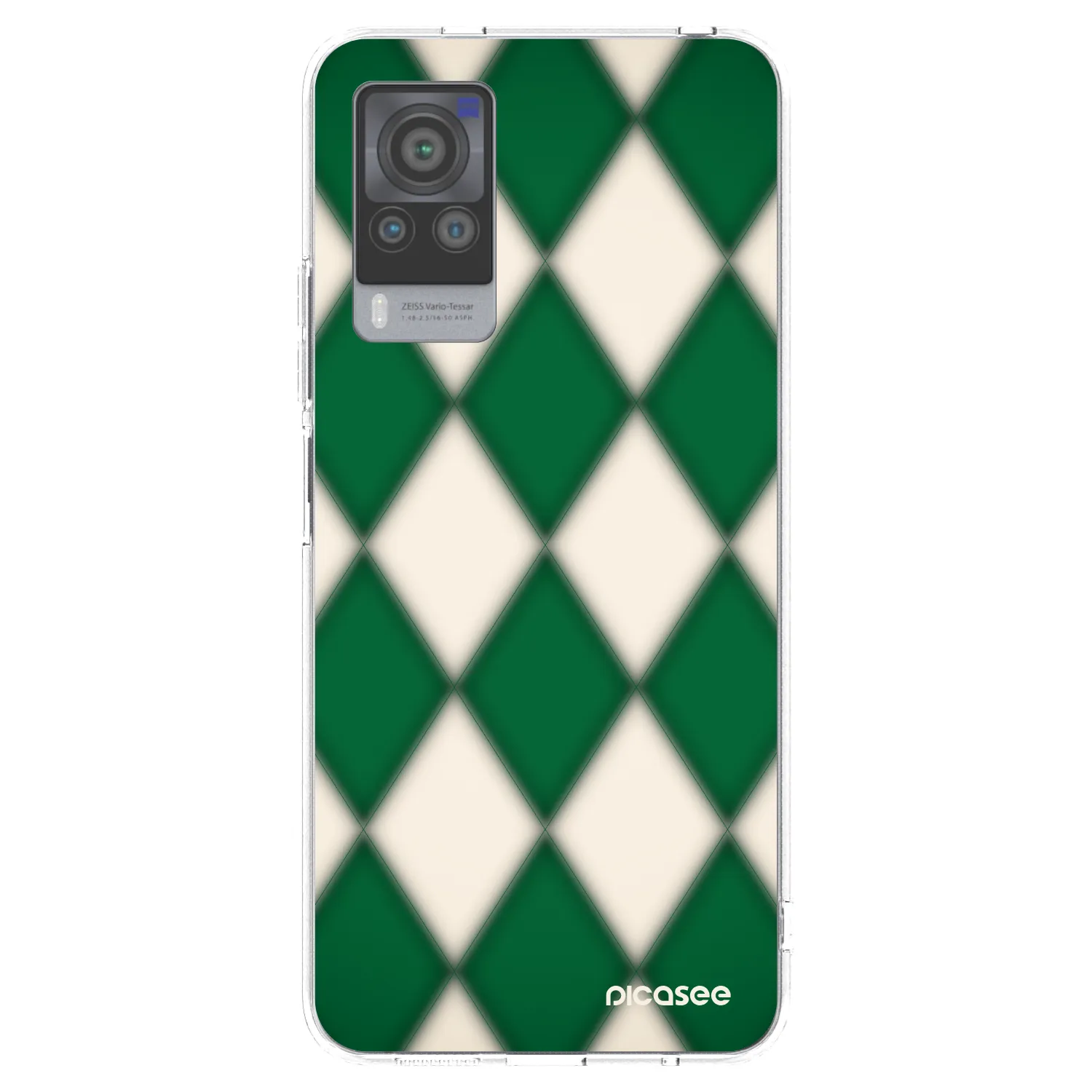 Picasee silikónový prehľadný obal pre Vivo X60 Pro 5G - Emerald Diamond