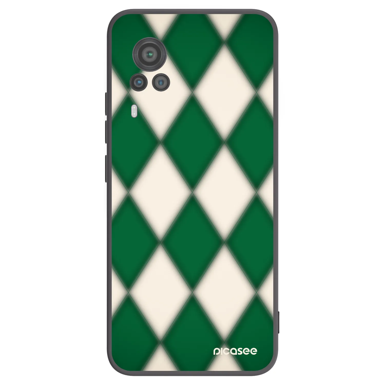 Picasee silikónový čierny obal pre Vivo X60 Pro 5G - Emerald Diamond