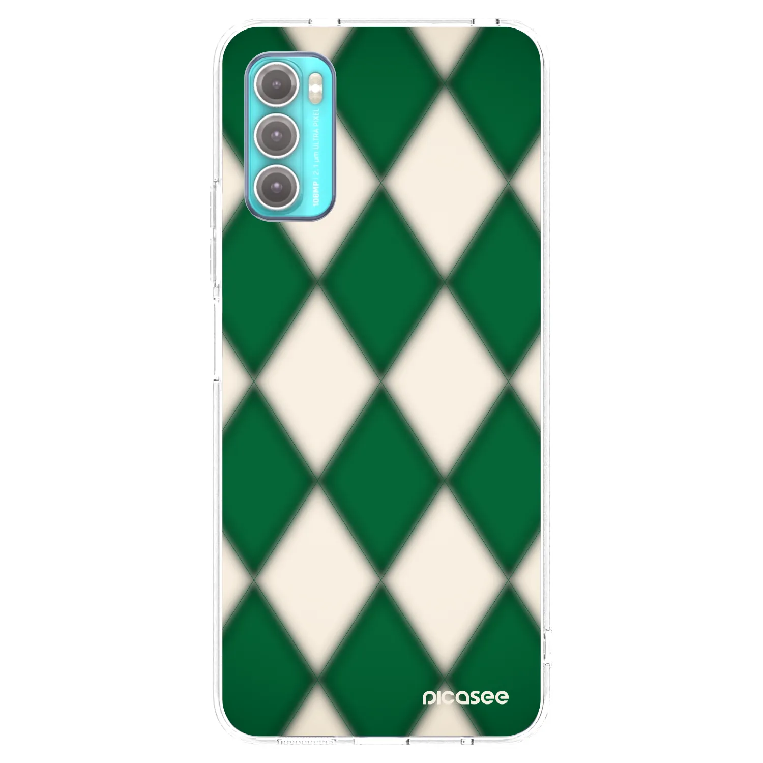 Picasee silikónový prehľadný obal pre Motorola Moto G60 - Emerald Diamond