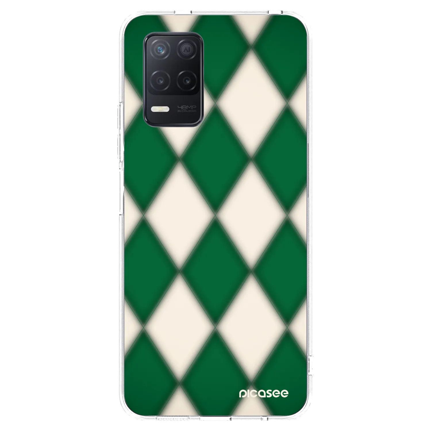 Picasee silikónový prehľadný obal pre Realme 8 5G - Emerald Diamond