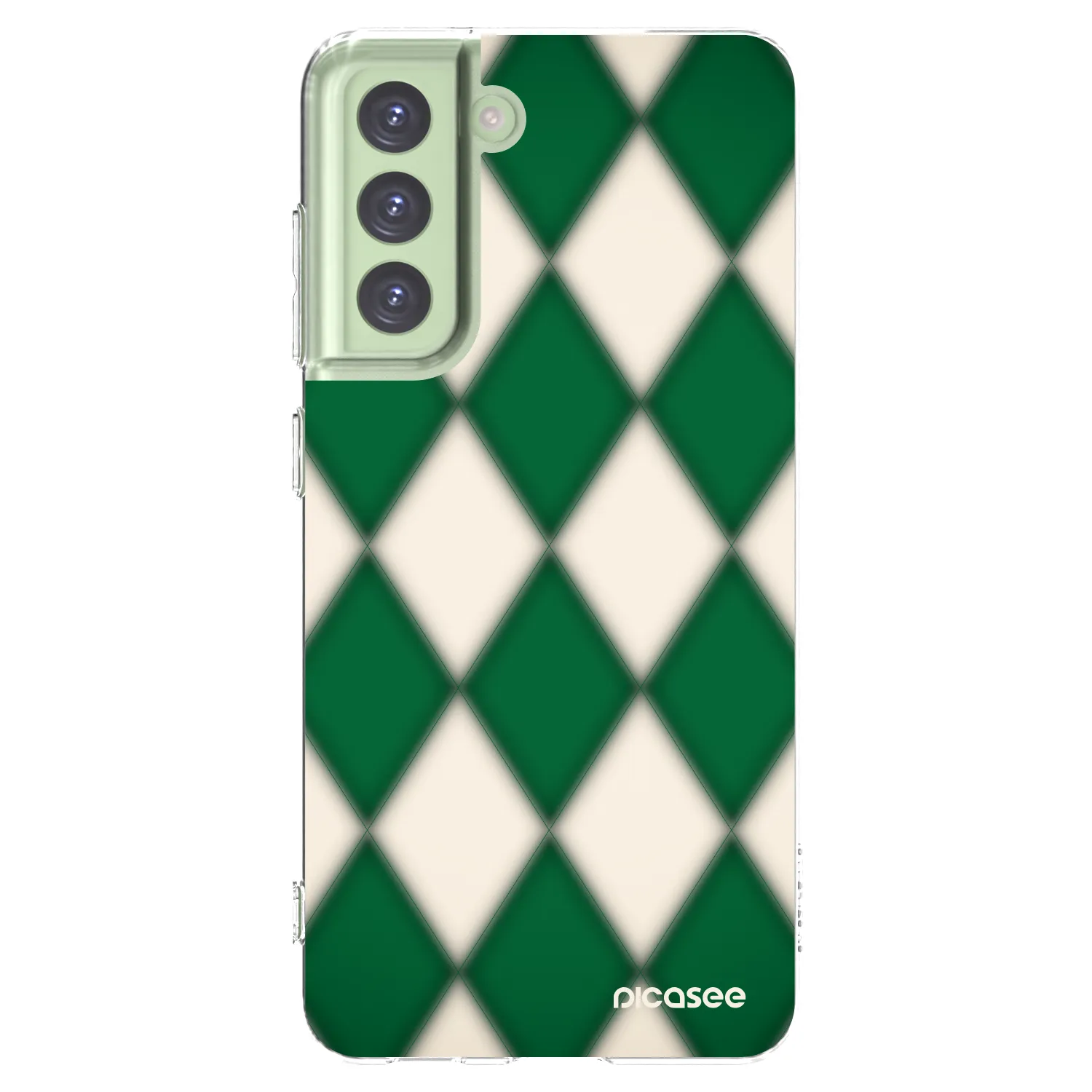 Picasee silikónový prehľadný obal pre Samsung Galaxy S21 FE 5G - Emerald Diamond