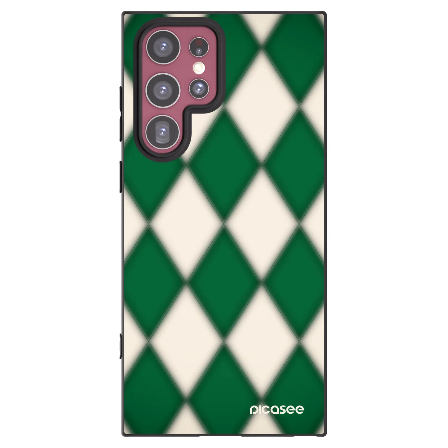Picasee silikónový čierny obal pre Samsung Galaxy S22 Ultra 5G - Emerald Diamond