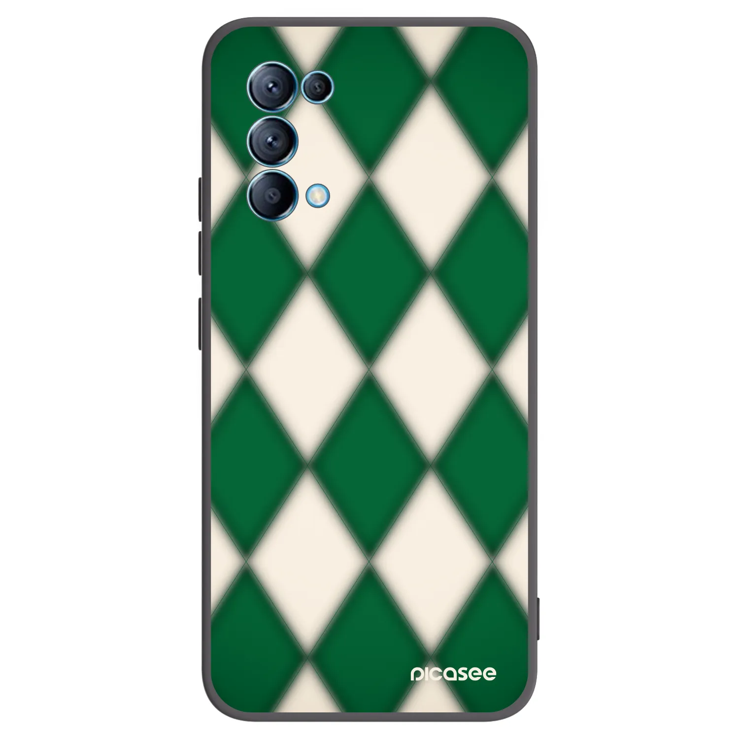Picasee silikónový čierny obal pre OPPO A16s - Emerald Diamond