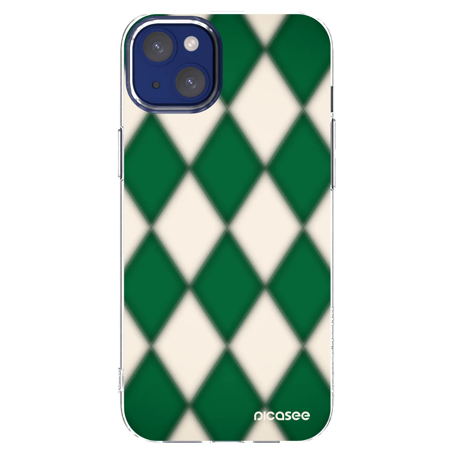 Picasee silikónový prehľadný obal pre Apple iPhone 14 Plus - Emerald Diamond