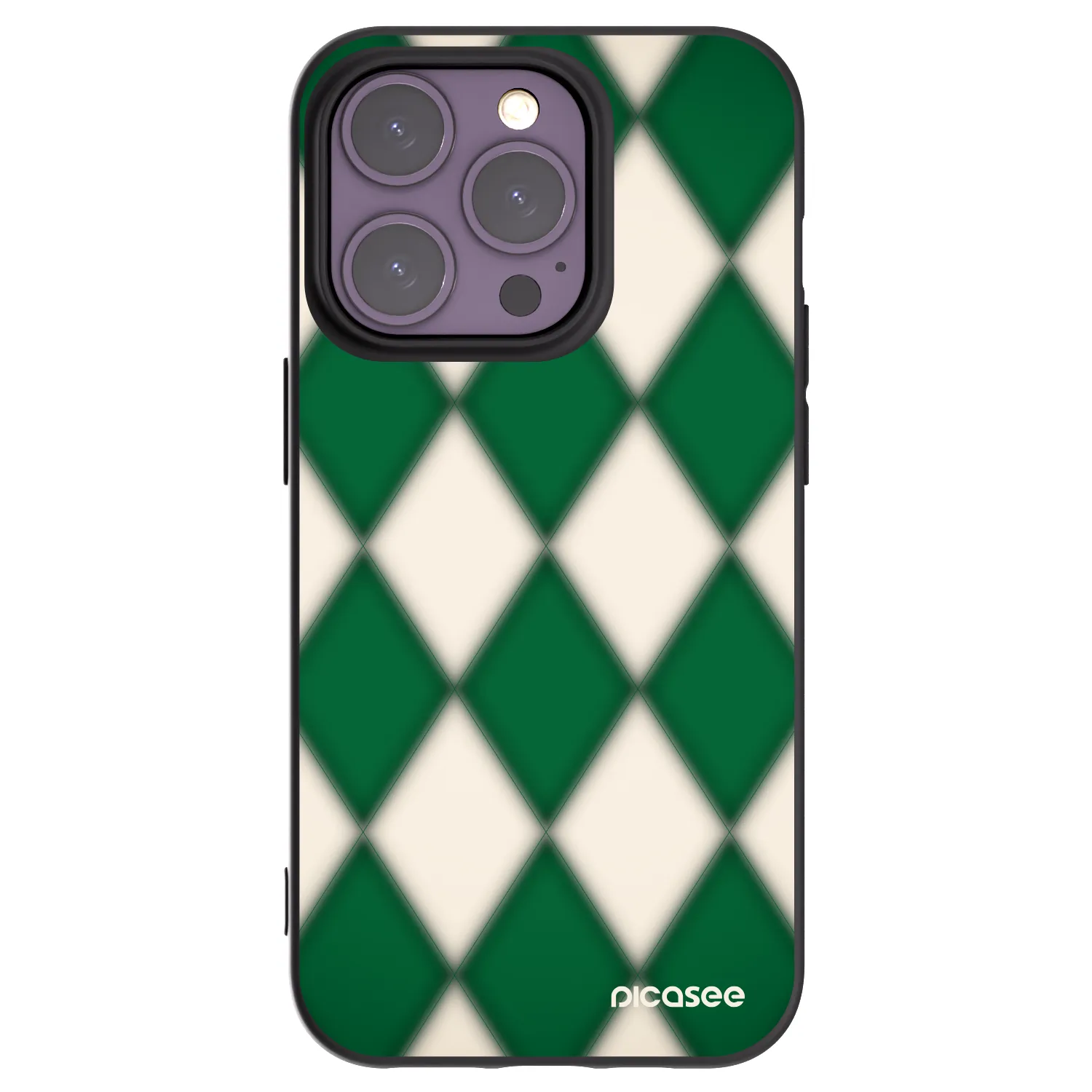 Picasee silikónový čierny obal pre Apple iPhone 14 Pro - Emerald Diamond