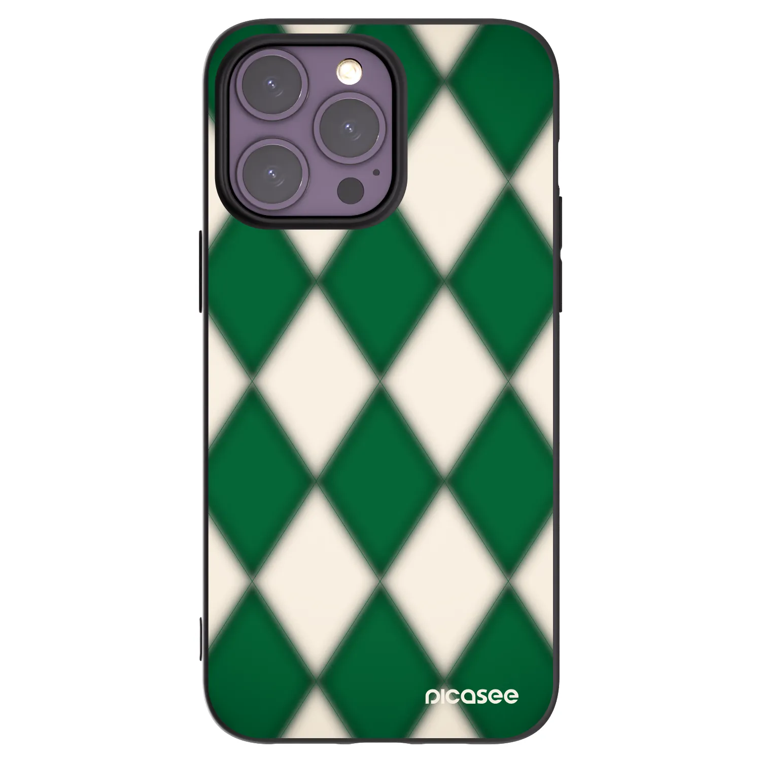 Picasee silikónový čierny obal pre Apple iPhone 14 Pro Max - Emerald Diamond