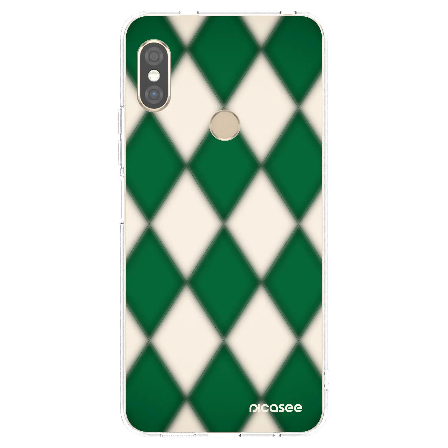Picasee silikónový prehľadný obal pre Xiaomi Redmi Note 5 Global - Emerald Diamond