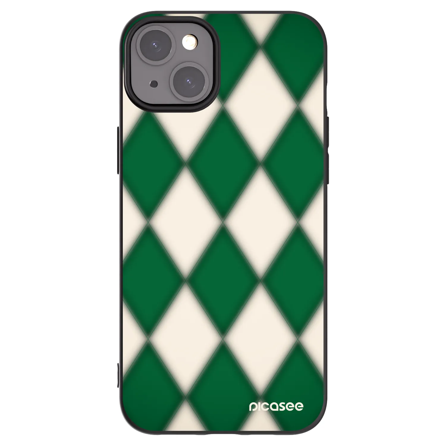 Picasee silikónový čierny obal pre Apple iPhone 15 Plus - Emerald Diamond