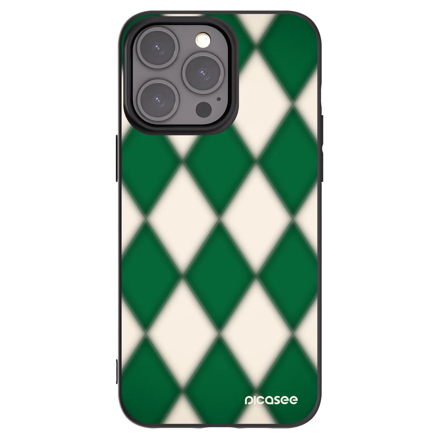 Picasee silikónový čierny obal pre Apple iPhone 15 Pro Max - Emerald Diamond