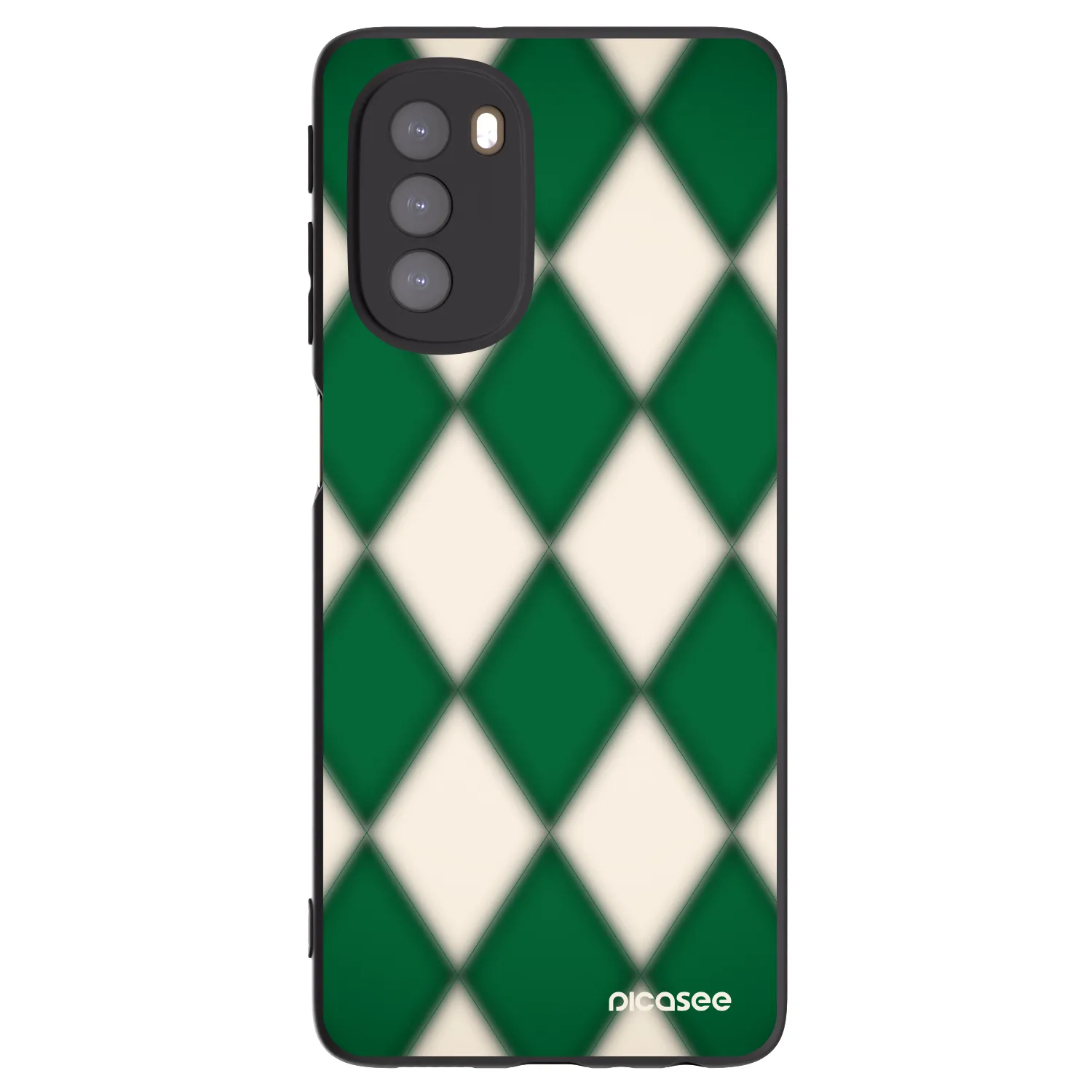 Picasee silikónový čierny obal pre Motorola Moto G51 - Emerald Diamond