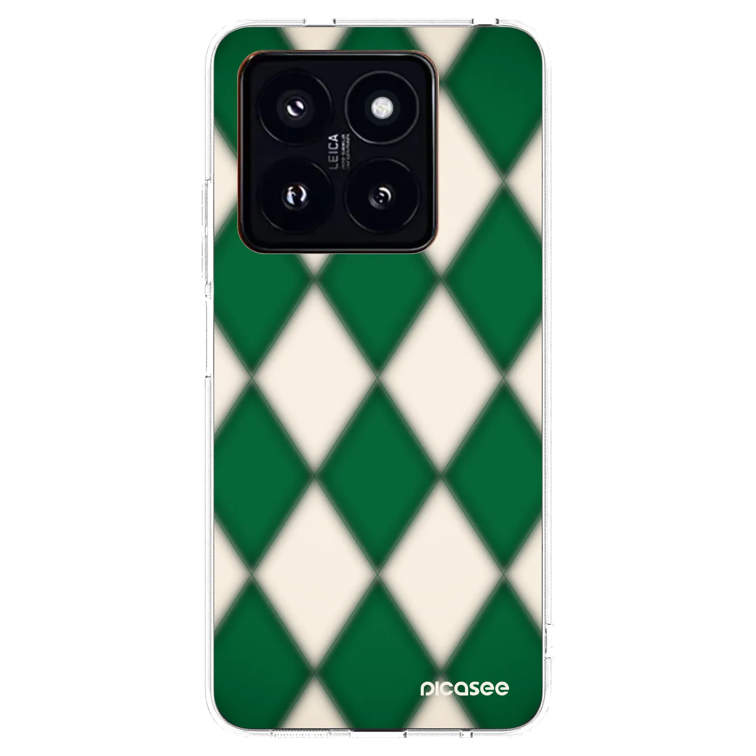 Silikónový prehľadný obal pre Xiaomi 14 Pro - Emerald Diamond