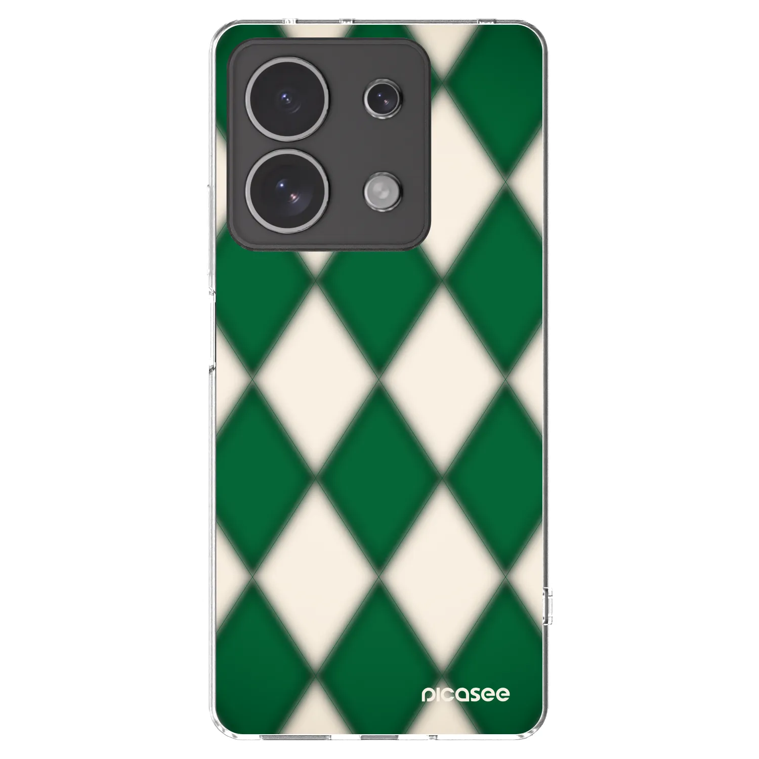 Picasee silikónový prehľadný obal pre Xiaomi Redmi Note 13 4G - Emerald Diamond