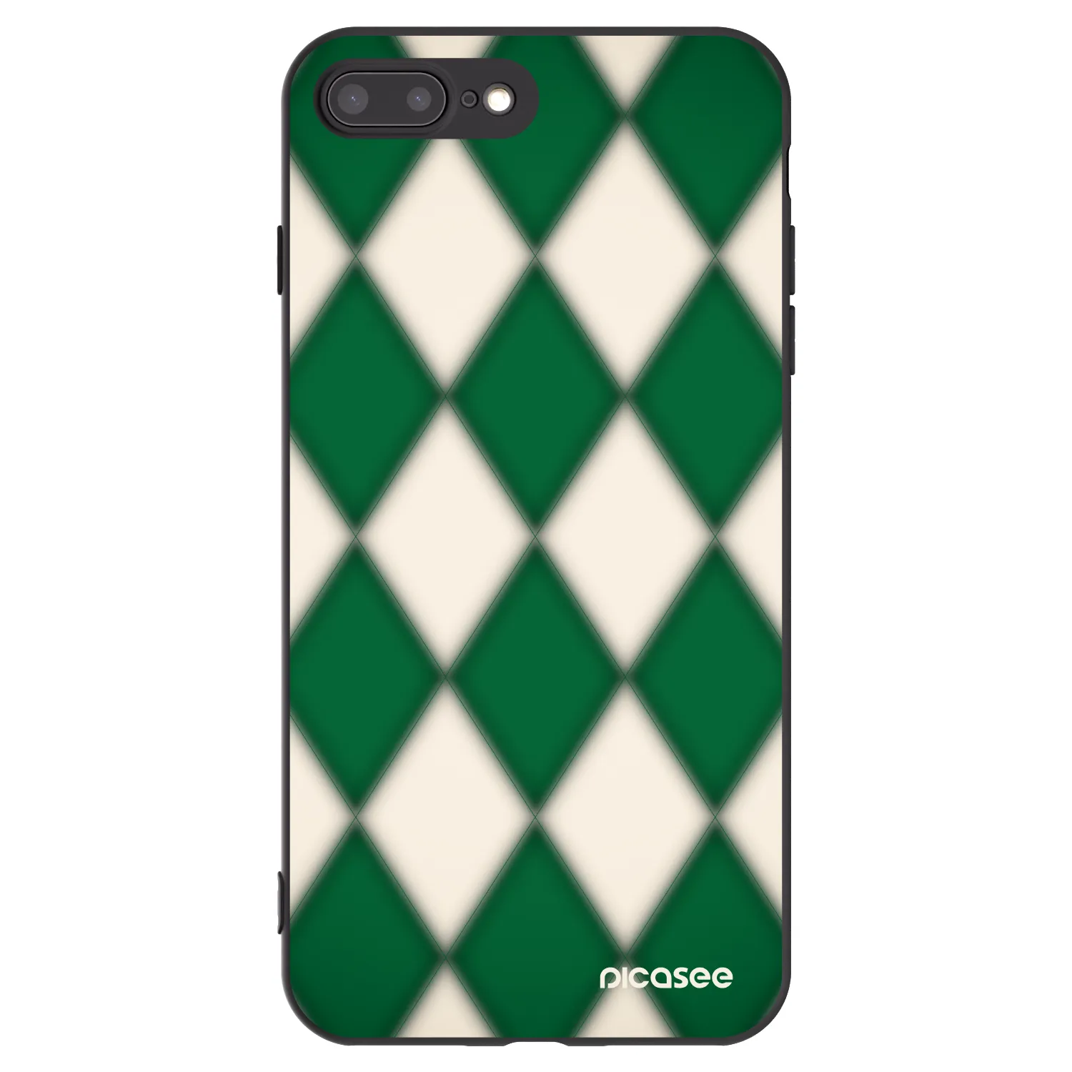 Picasee silikónový čierny obal pre Apple iPhone 8 Plus - Emerald Diamond