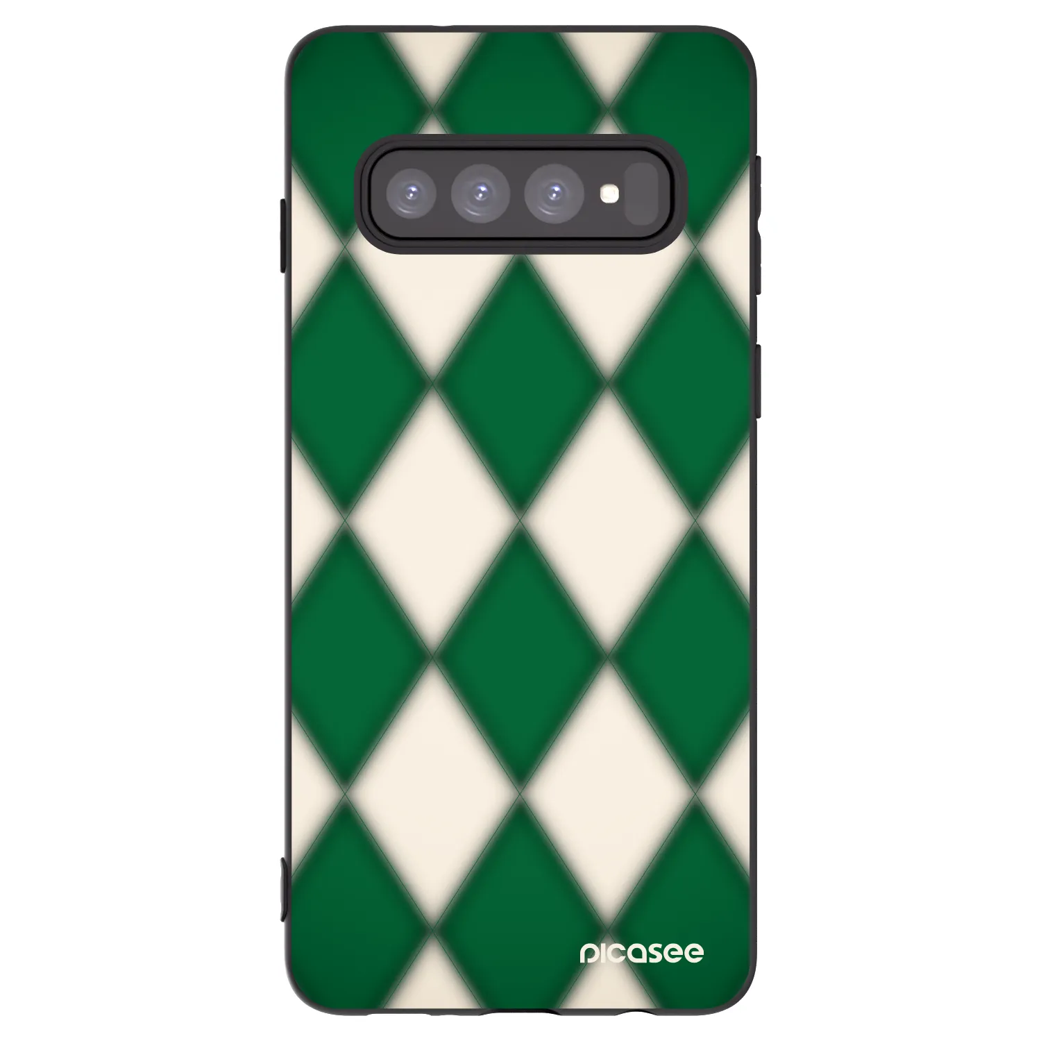Picasee silikónový čierny obal pre Samsung Galaxy S10 G973 - Emerald Diamond