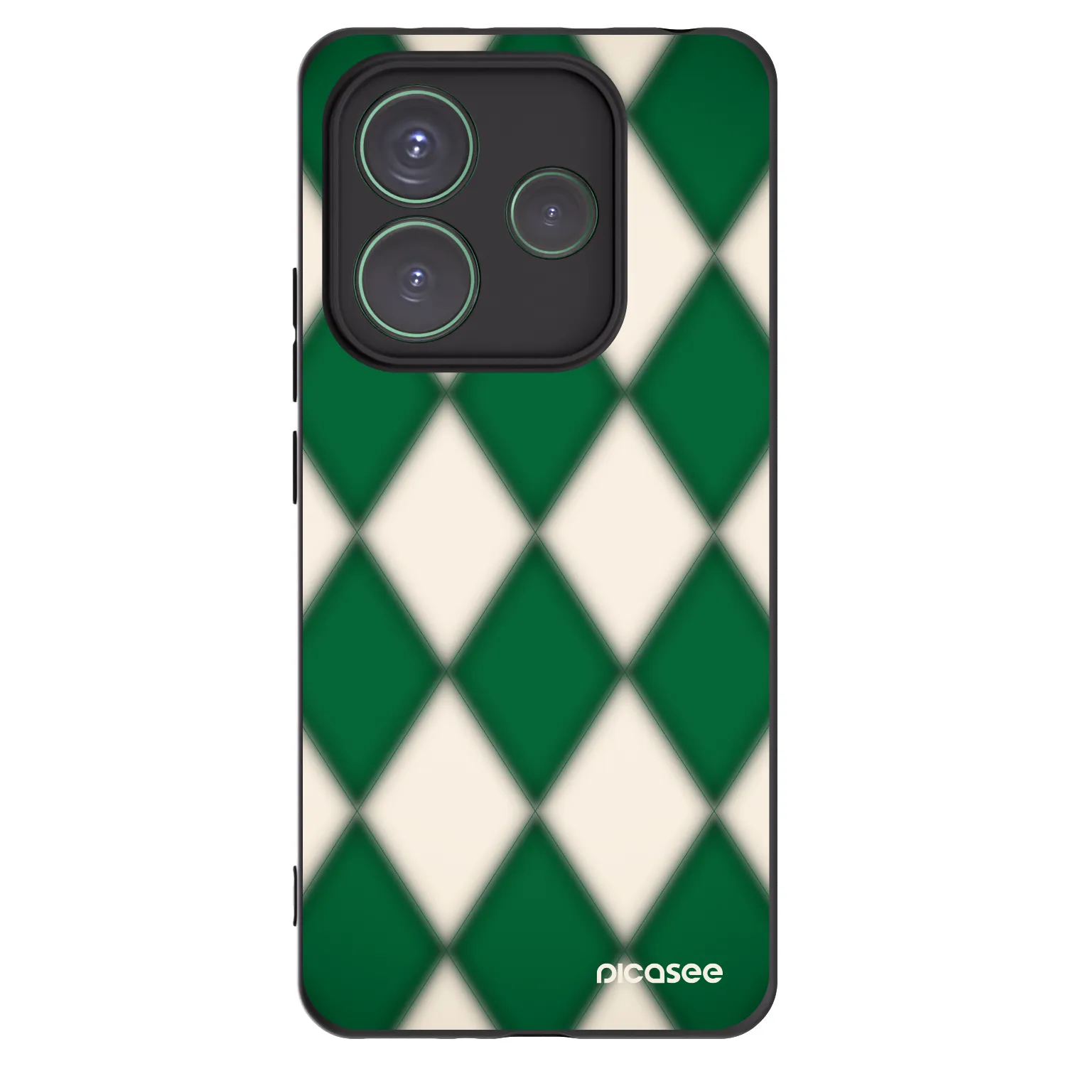 Silikónový čierny obal pre Xiaomi Redmi Note 14 5G - Emerald Diamond