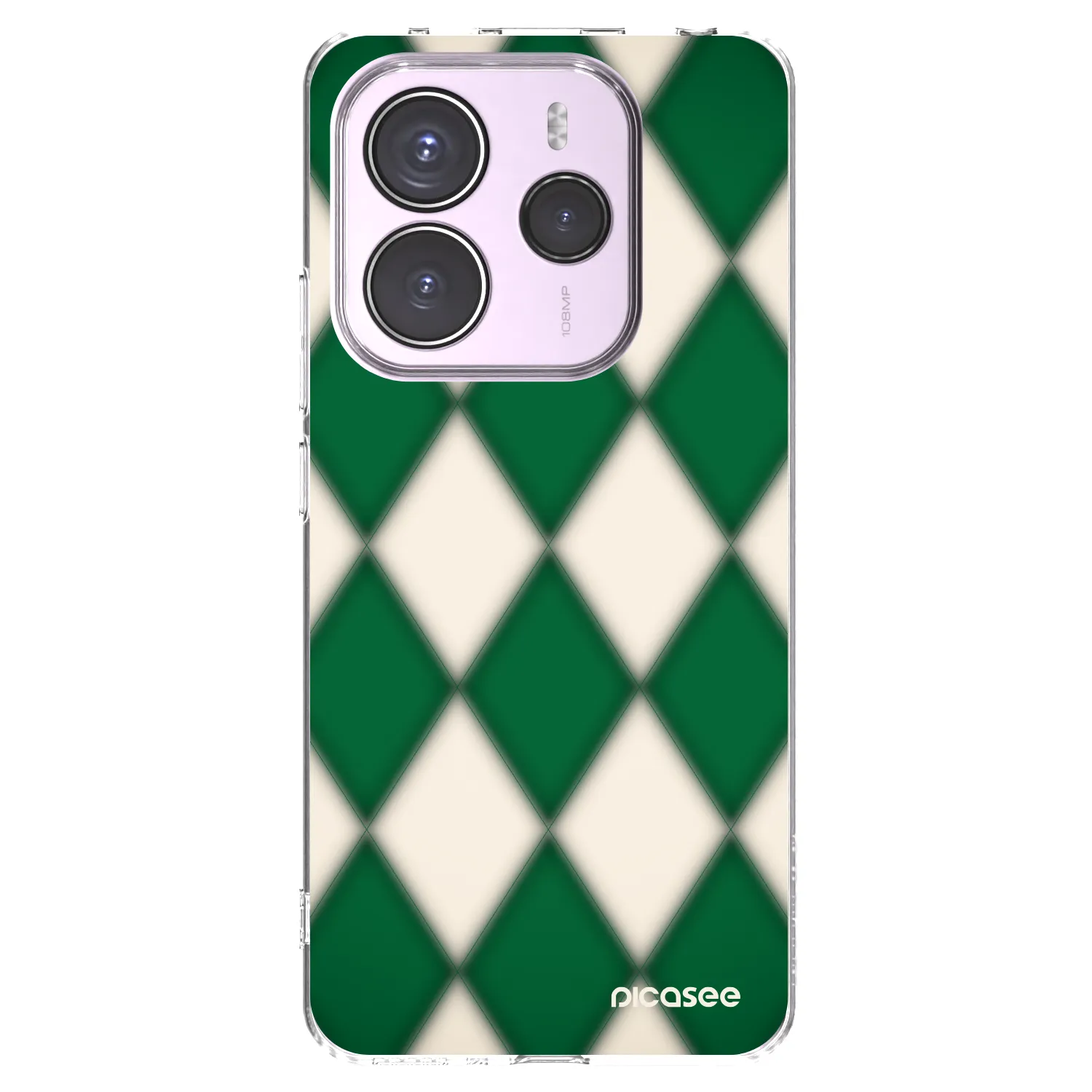 Silikónový prehľadný obal pre Xiaomi Redmi Note 14 5G - Emerald Diamond