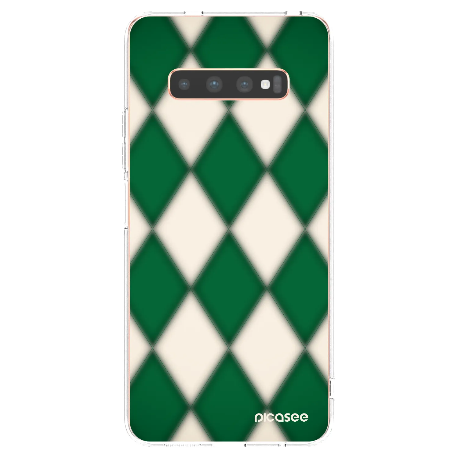Picasee silikónový prehľadný obal pre Samsung Galaxy S10 Plus G975 - Emerald Diamond