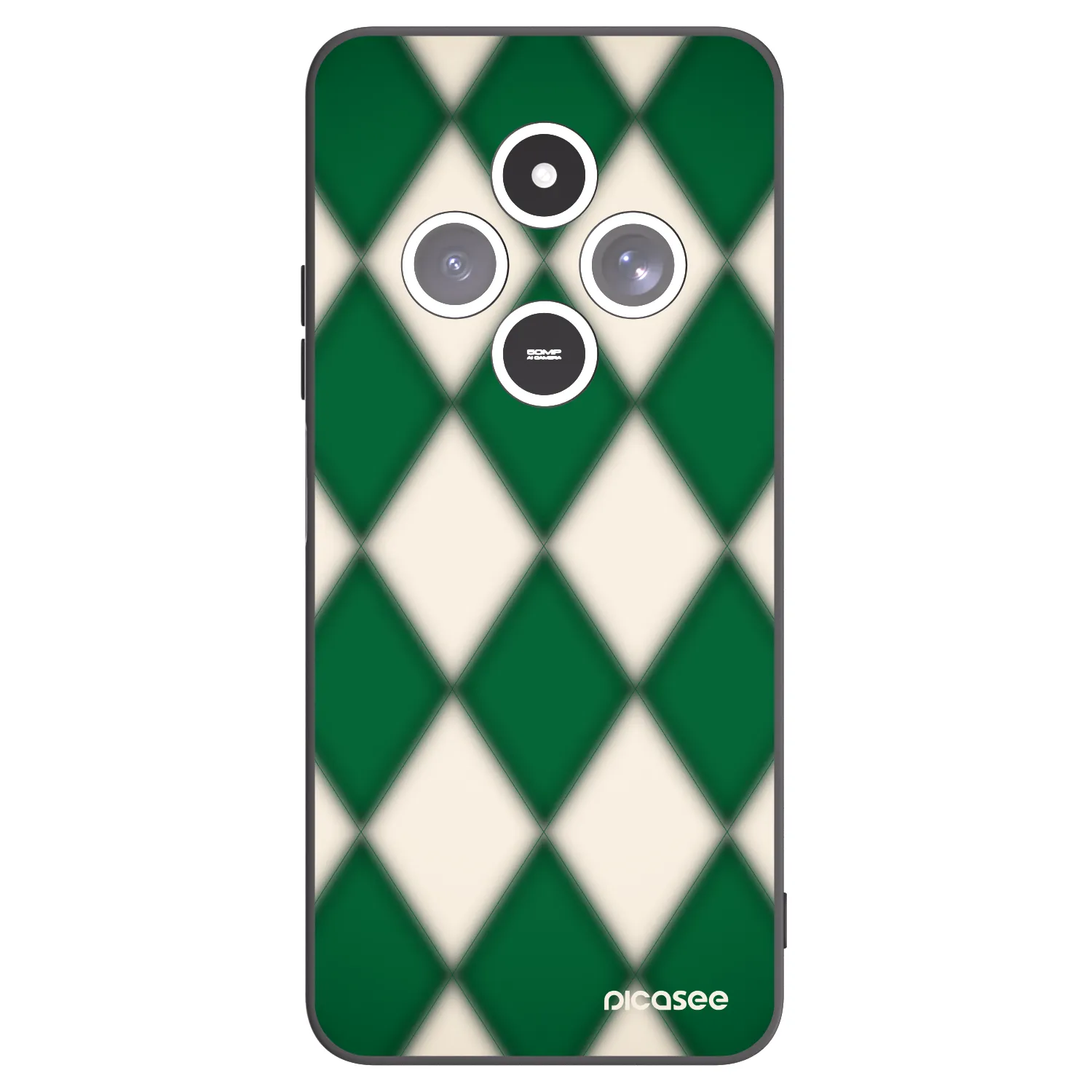 Picasee silikónový čierny obal pre Xiaomi Redmi 14C - Emerald Diamond