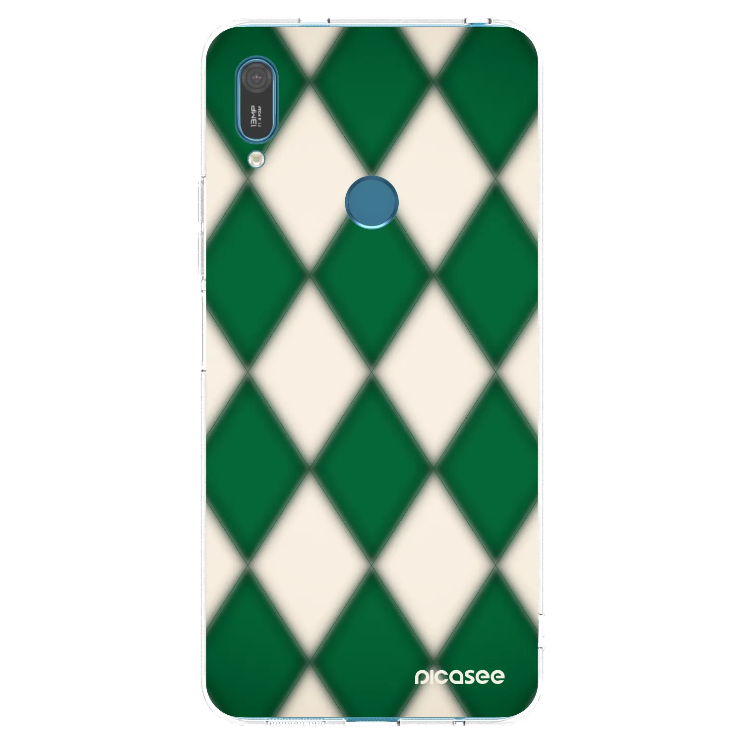 Picasee silikónový prehľadný obal pre Huawei Y7 2019 - Emerald Diamond