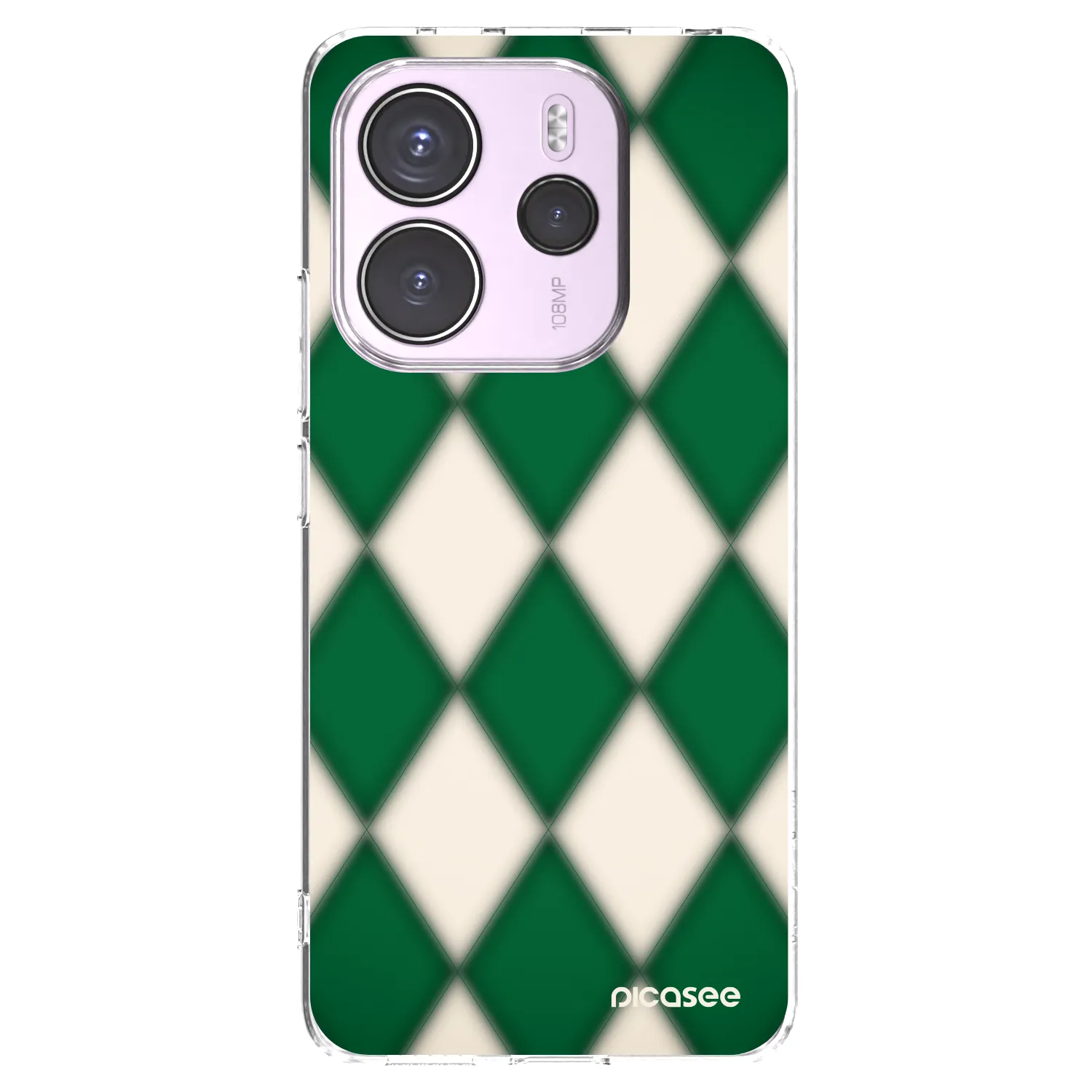 Silikónový prehľadný obal pre Xiaomi Redmi Note 14 4G - Emerald Diamond