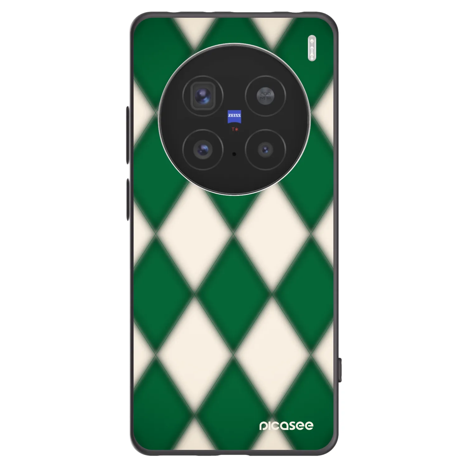 Picasee silikónový čierny obal pre Vivo X200 Pro - Emerald Diamond