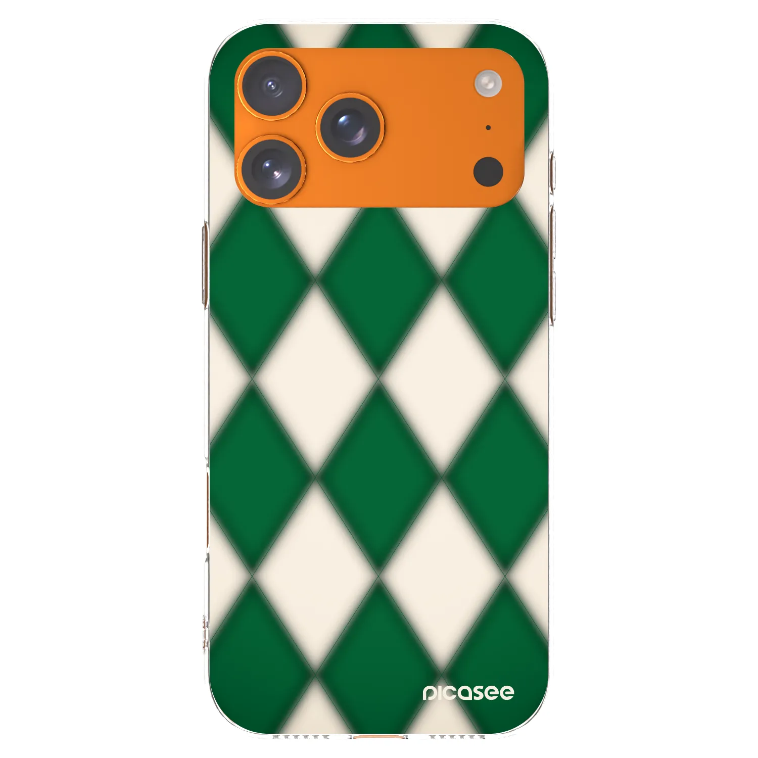 Picasee silikónový prehľadný obal pre Apple iPhone 17 Pro Max - Emerald Diamond