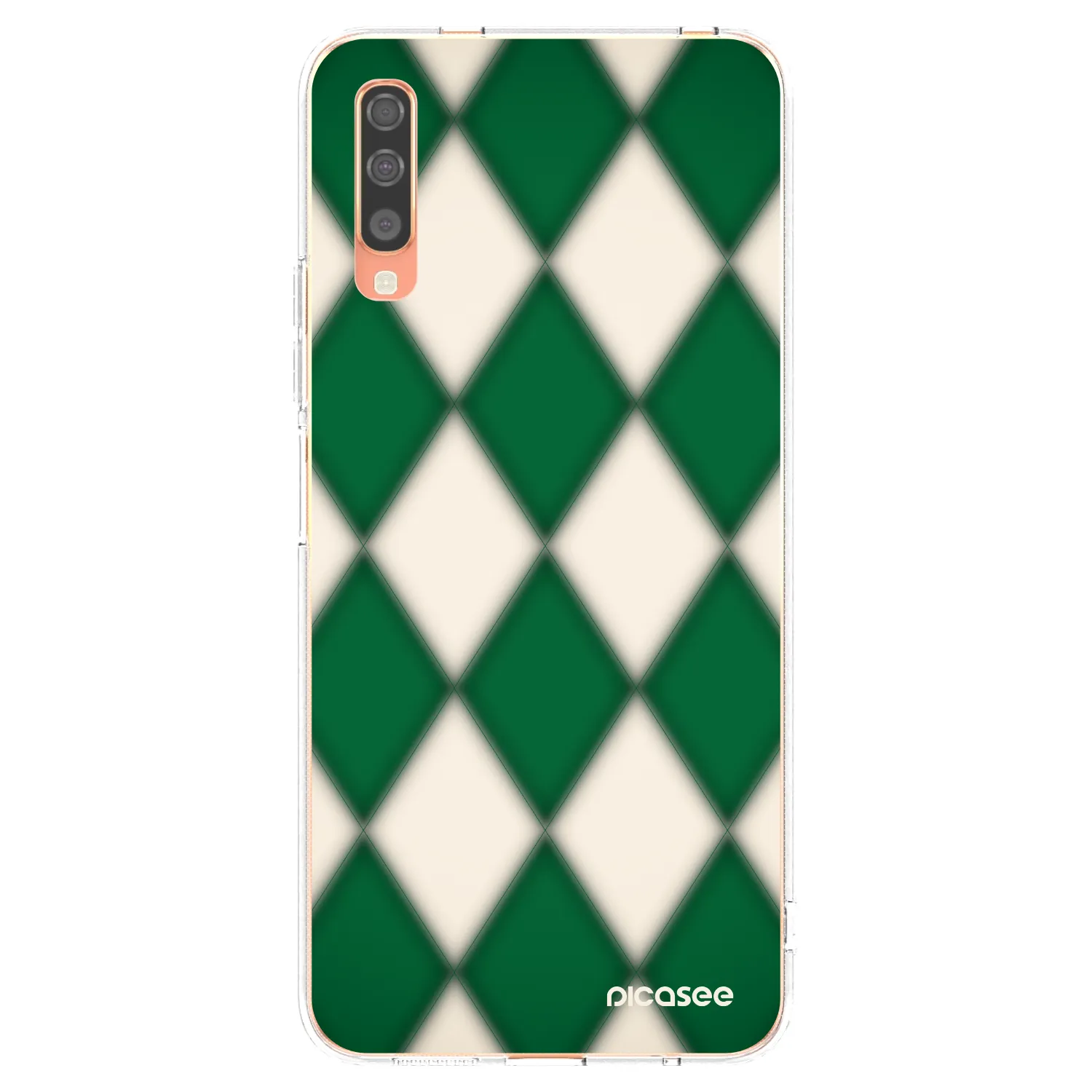 Picasee silikónový prehľadný obal pre Samsung Galaxy A70 A705F - Emerald Diamond