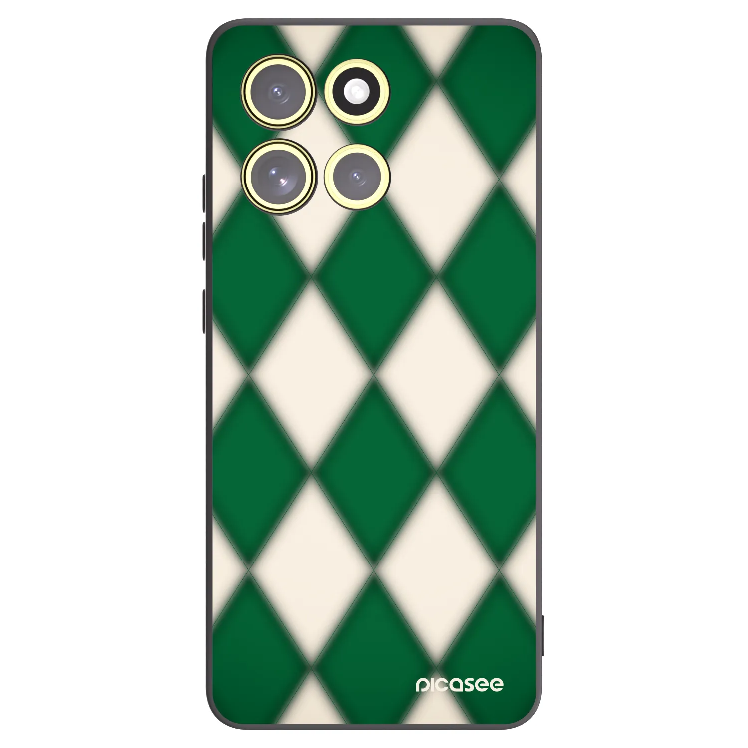 Picasee silikónový čierny obal pre Motorola Moto G86 5G - Emerald Diamond