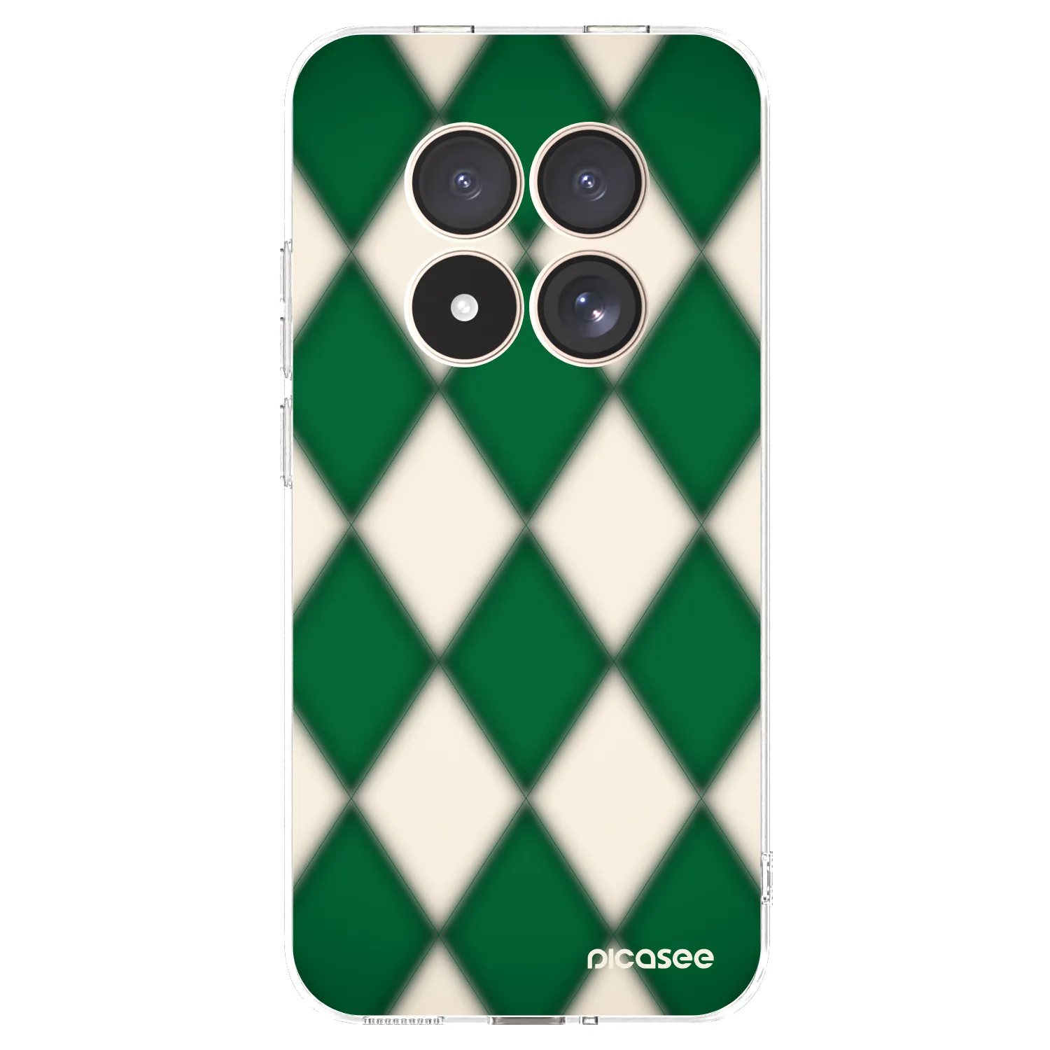 Picasee silikónový prehľadný obal pre Xiaomi Redmi Note 15 Pro 4G - Emerald Diamond