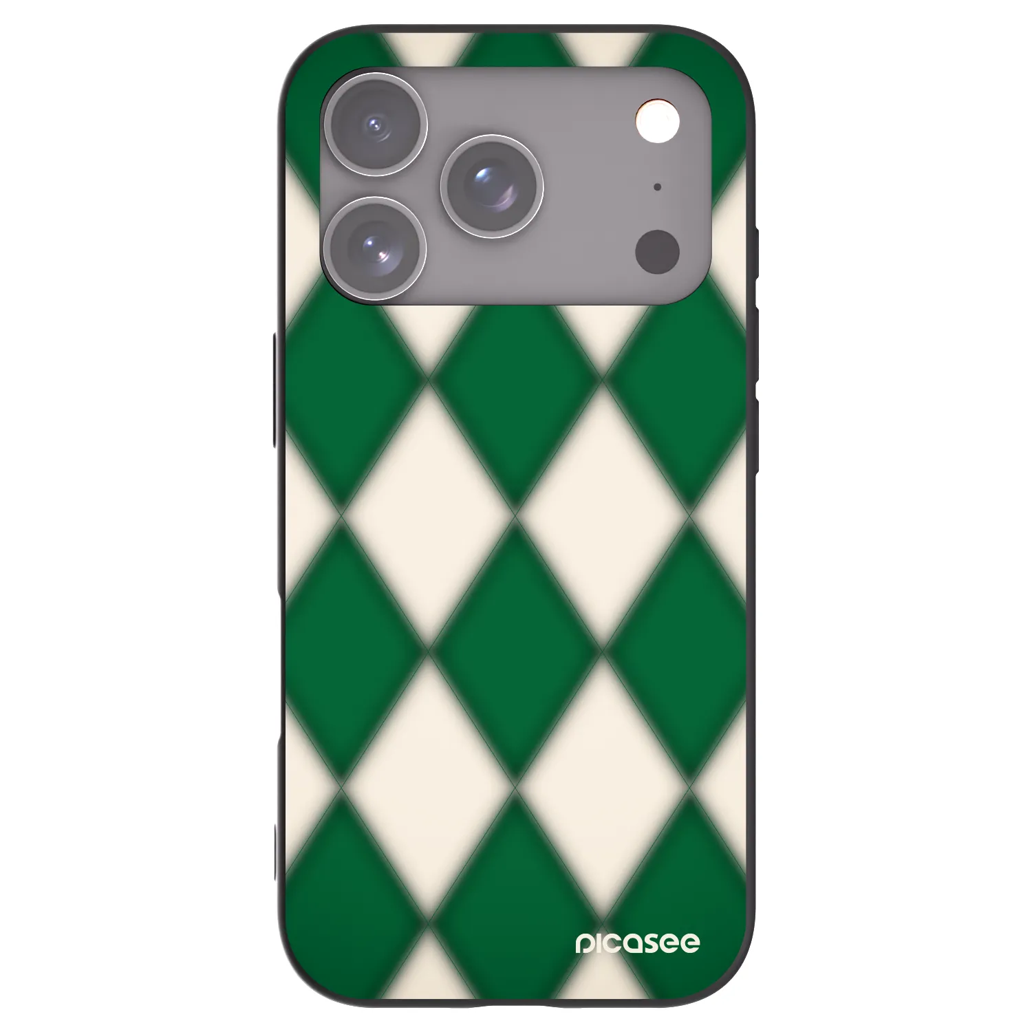 Picasee silikónový čierny obal pre Apple iPhone 18 Pro - Emerald Diamond