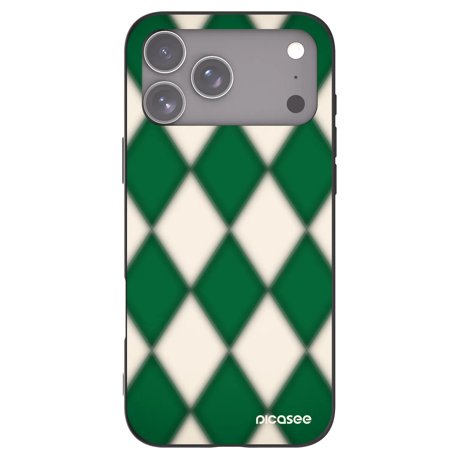 Picasee silikónový čierny obal pre Apple iPhone 18 Pro Max - Emerald Diamond