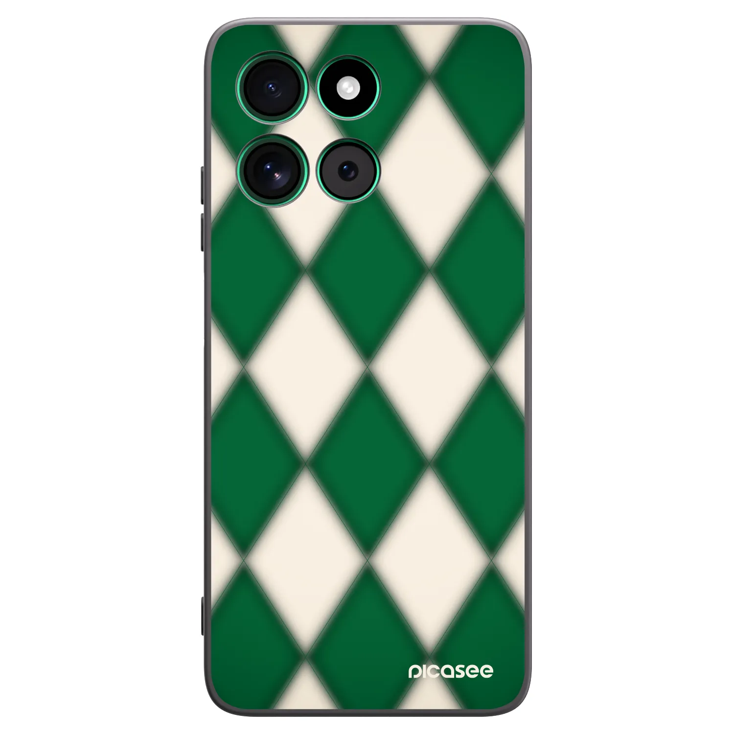 Picasee silikónový čierny obal pre Motorola Moto G57 Power - Emerald Diamond