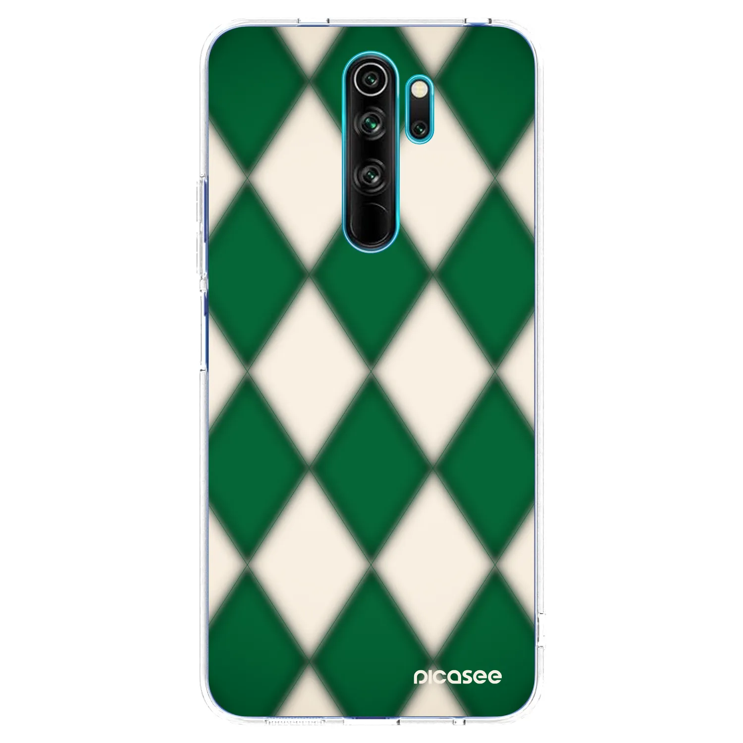 Picasee silikónový prehľadný obal pre Xiaomi Redmi Note 8 Pro - Emerald Diamond