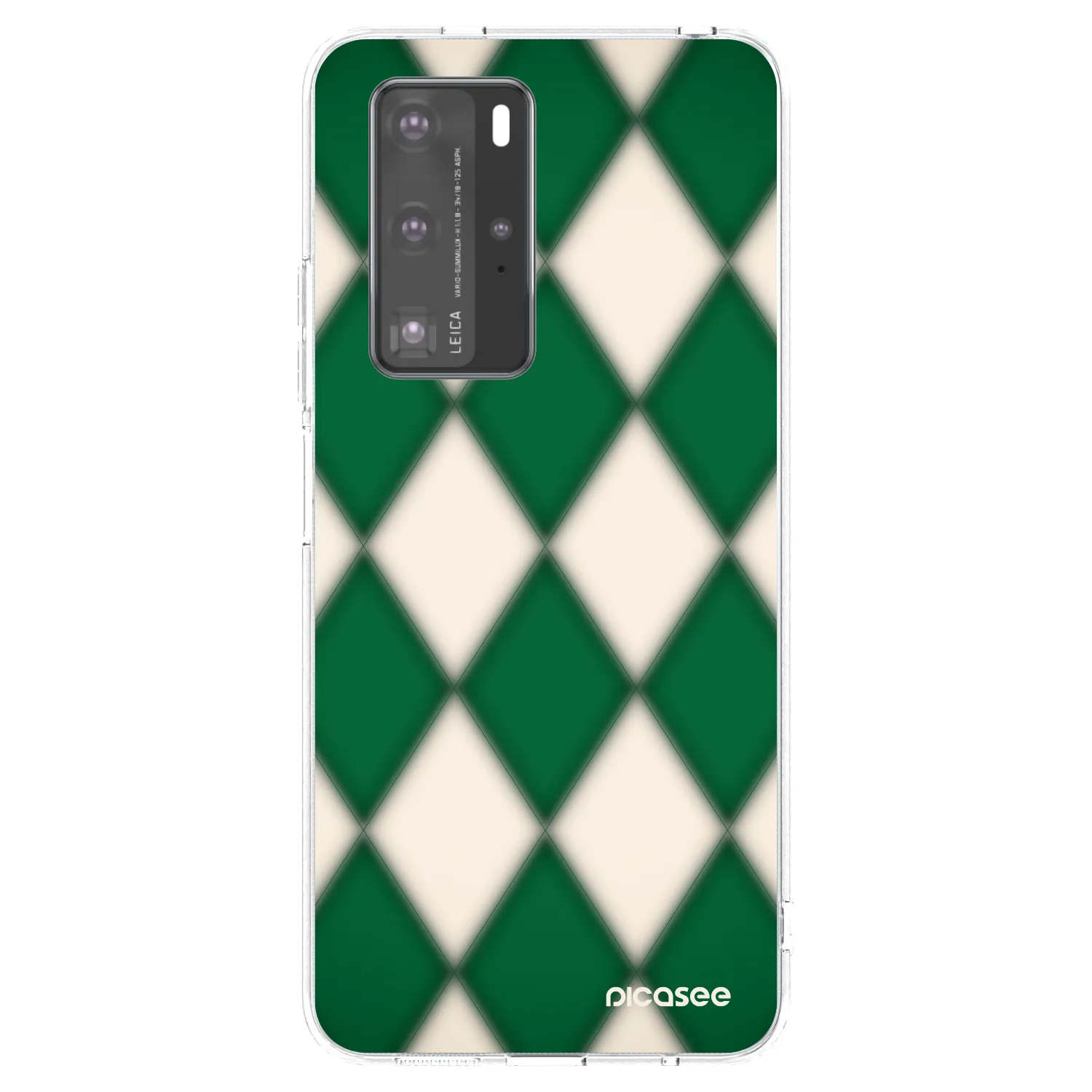 Picasee silikónový prehľadný obal pre Huawei P40 Pro - Emerald Diamond