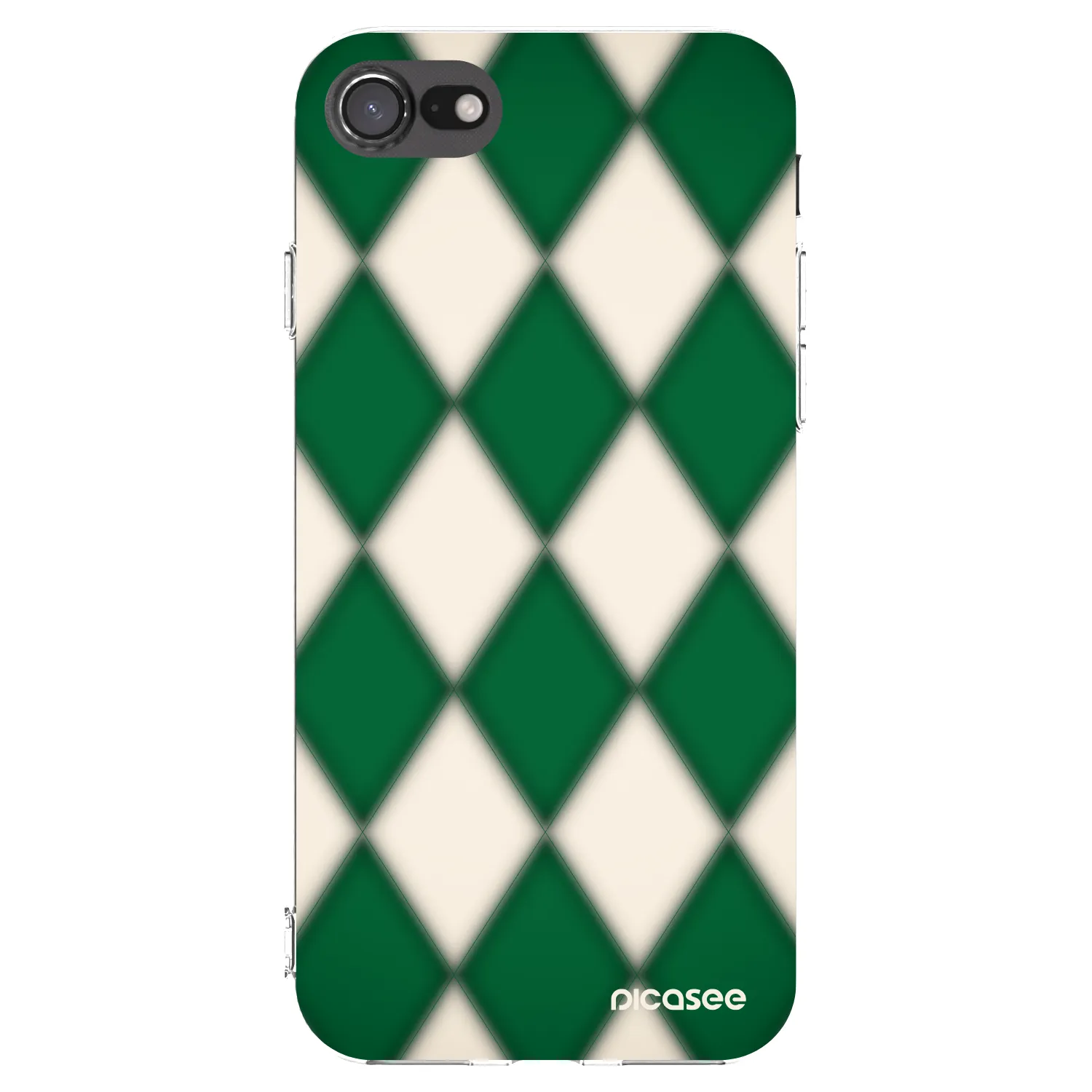 Picasee silikónový prehľadný obal pre Apple iPhone SE 2020 - Emerald Diamond