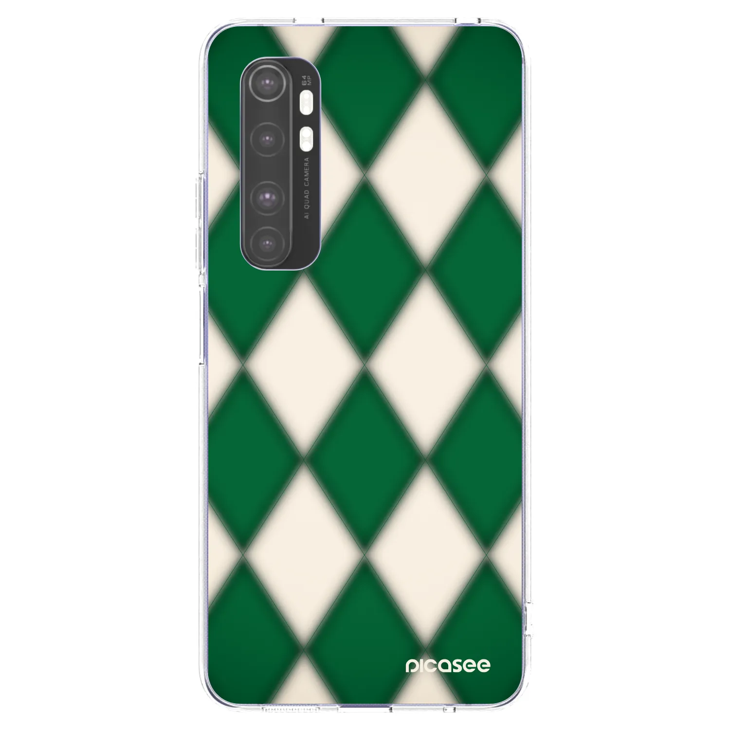 Picasee silikónový prehľadný obal pre Xiaomi Mi Note 10 Lite - Emerald Diamond