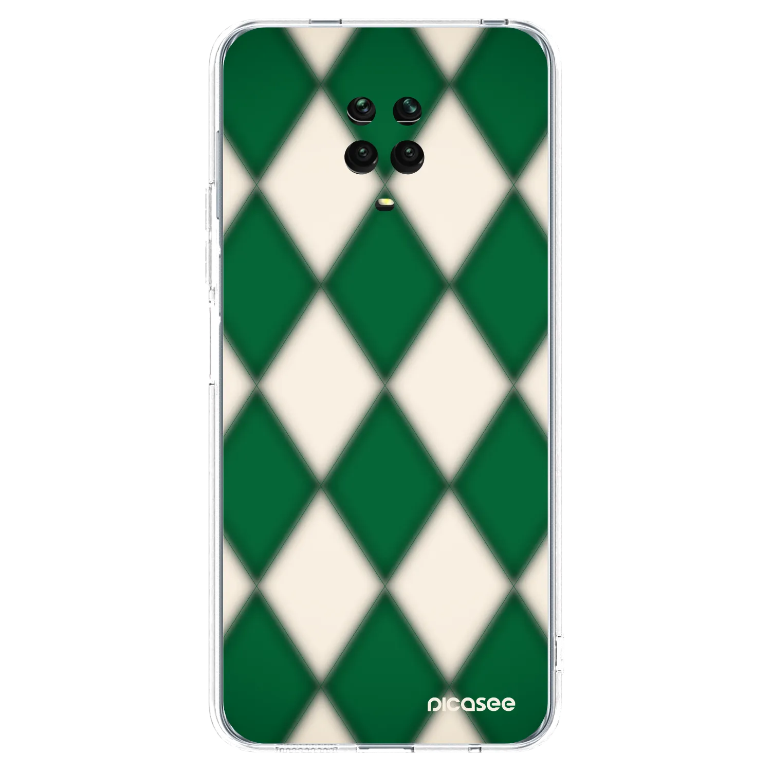 Picasee silikónový prehľadný obal pre Xiaomi Redmi Note 9S - Emerald Diamond
