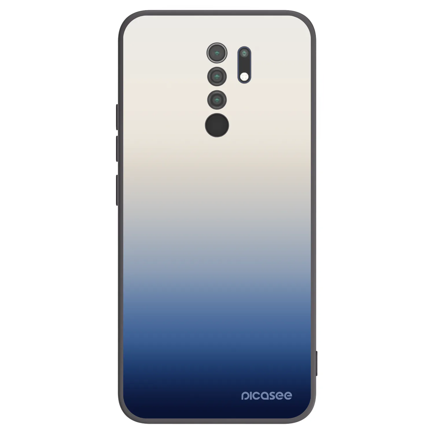 Picasee silikónový čierny obal pre Xiaomi Redmi 9 - Gravity Fade