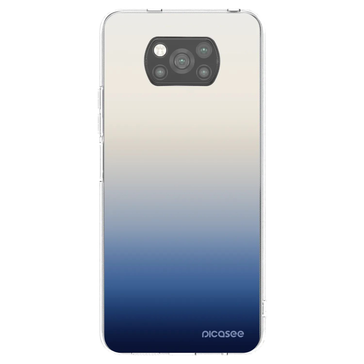 Picasee silikónový čierny obal pre Xiaomi Poco X3 - Gravity Fade