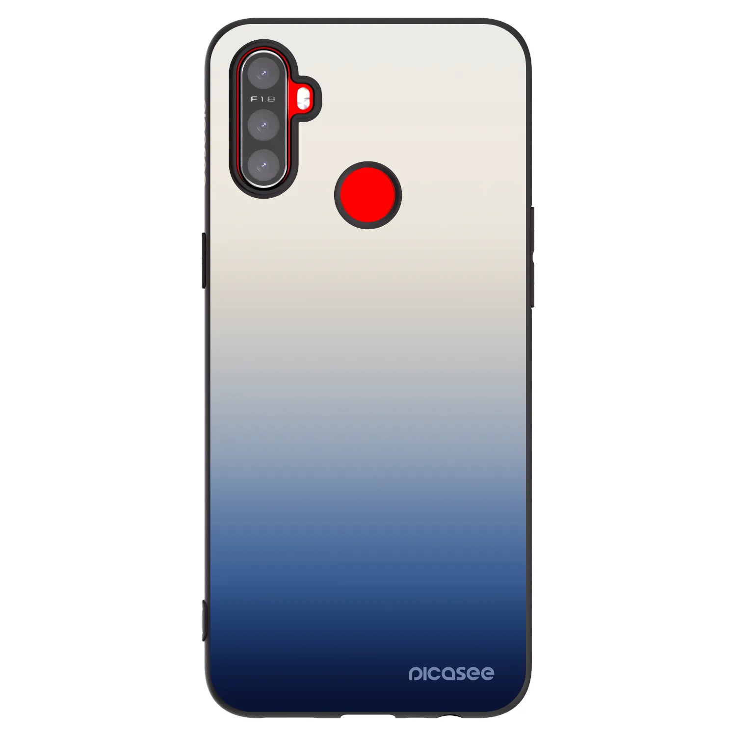 Picasee silikónový čierny obal pre Realme C3 - Gravity Fade