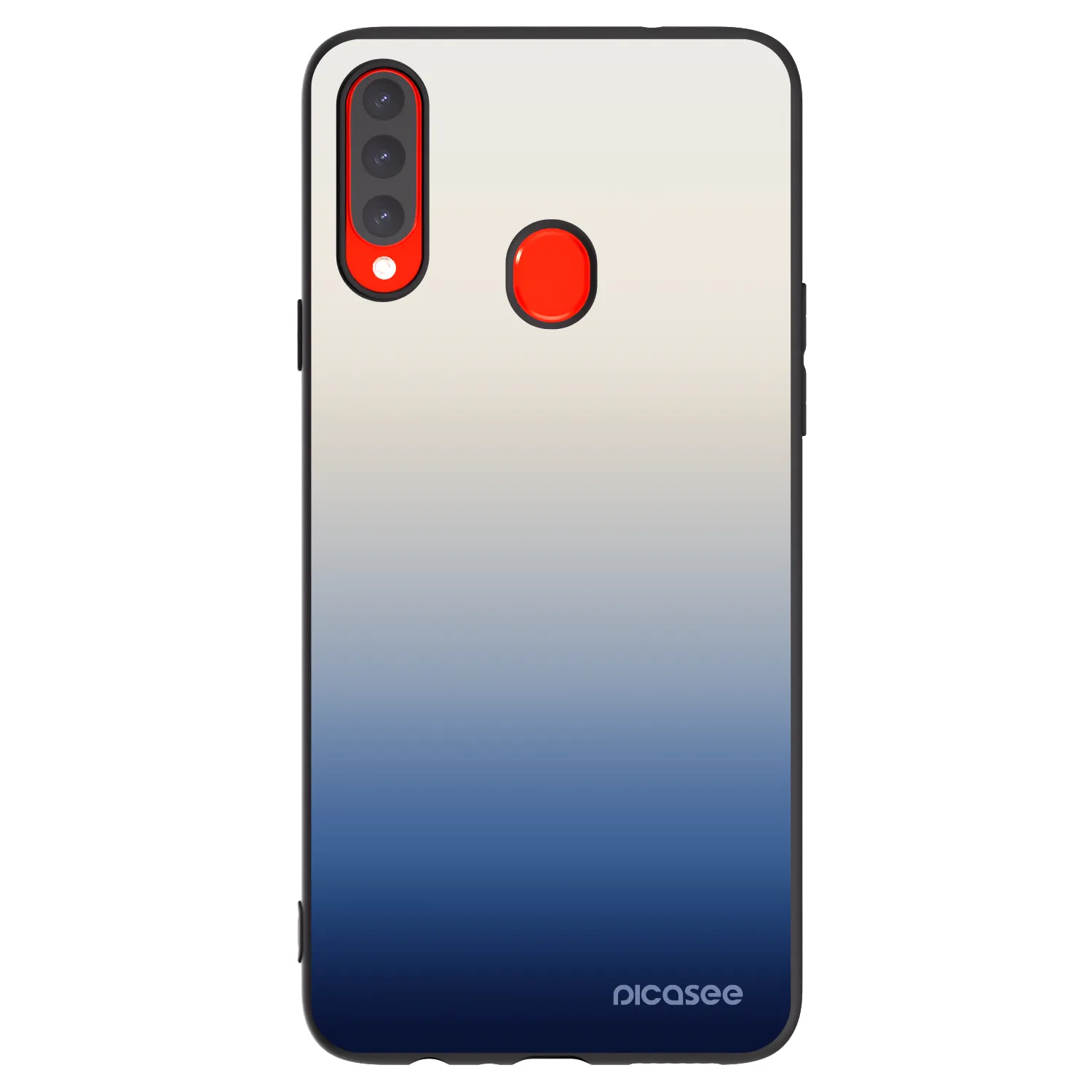 Picasee silikónový čierny obal pre Samsung Galaxy A20s - Gravity Fade