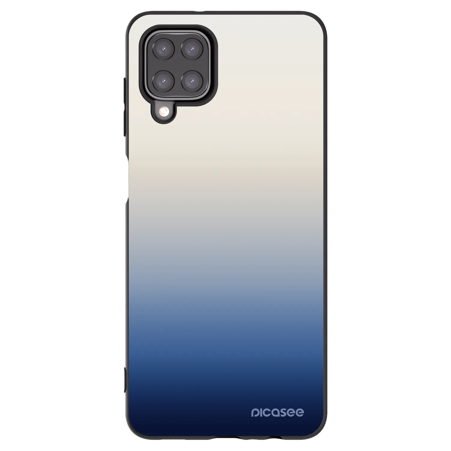 Picasee silikónový čierny obal pre Samsung Galaxy A12 A125F - Gravity Fade