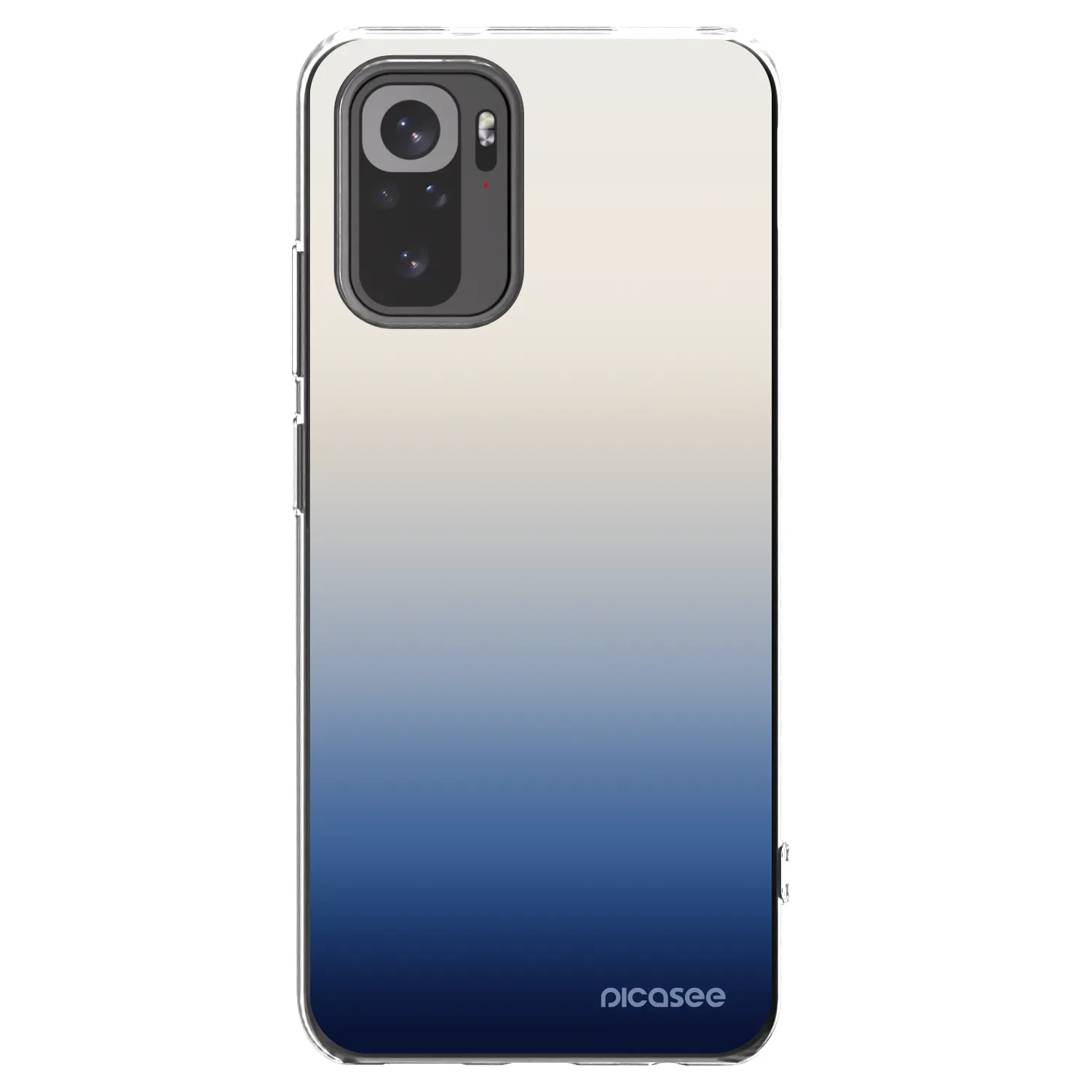 Picasee silikónový prehľadný obal pre Xiaomi Redmi Note 10 - Gravity Fade