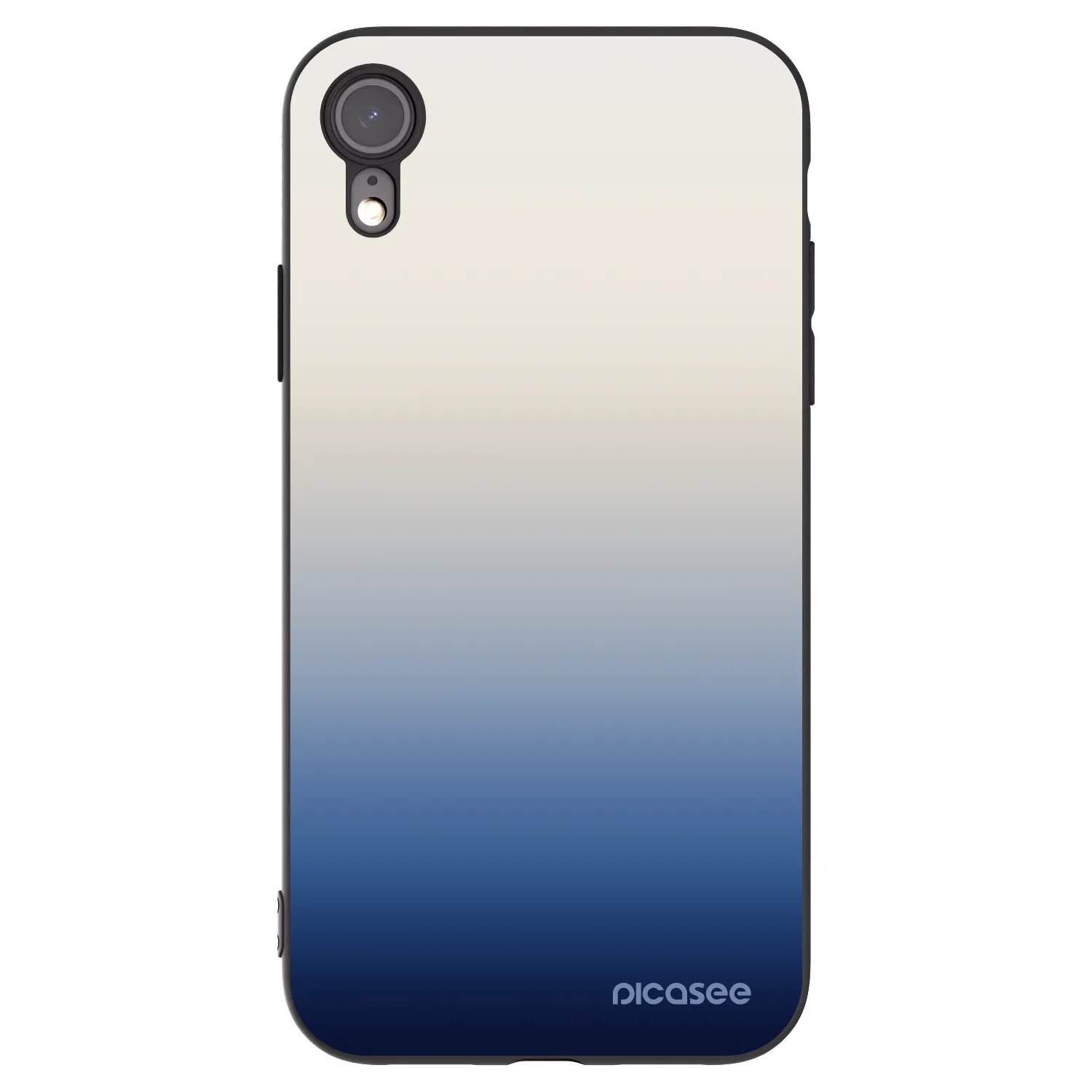 Picasee silikónový čierny obal pre Apple iPhone XR - Gravity Fade