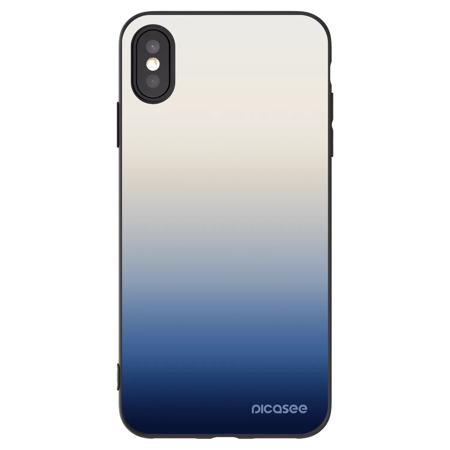 Picasee silikónový čierny obal pre Apple iPhone XS Max - Gravity Fade