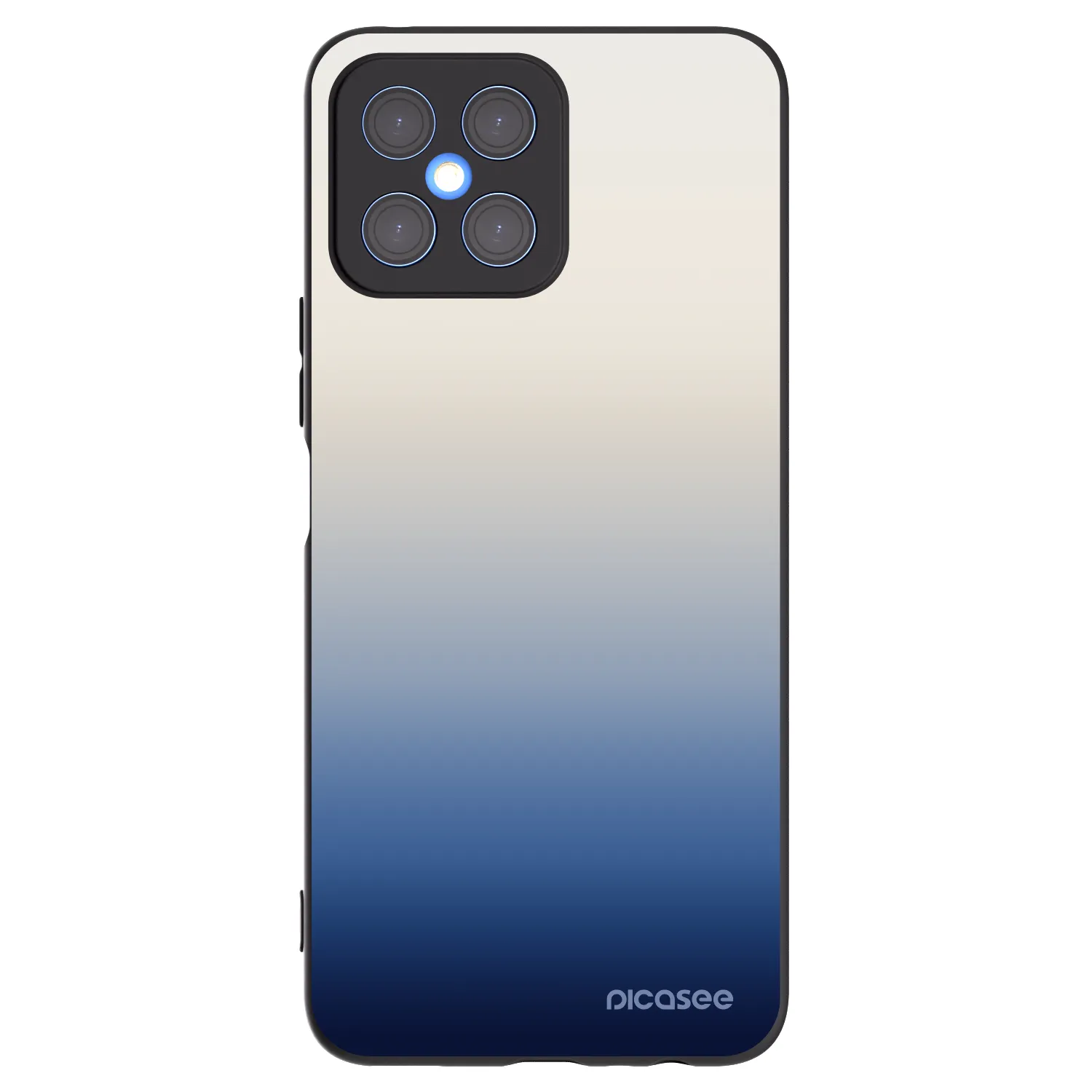 Picasee silikónový čierny obal pre Honor X8 4G - Gravity Fade